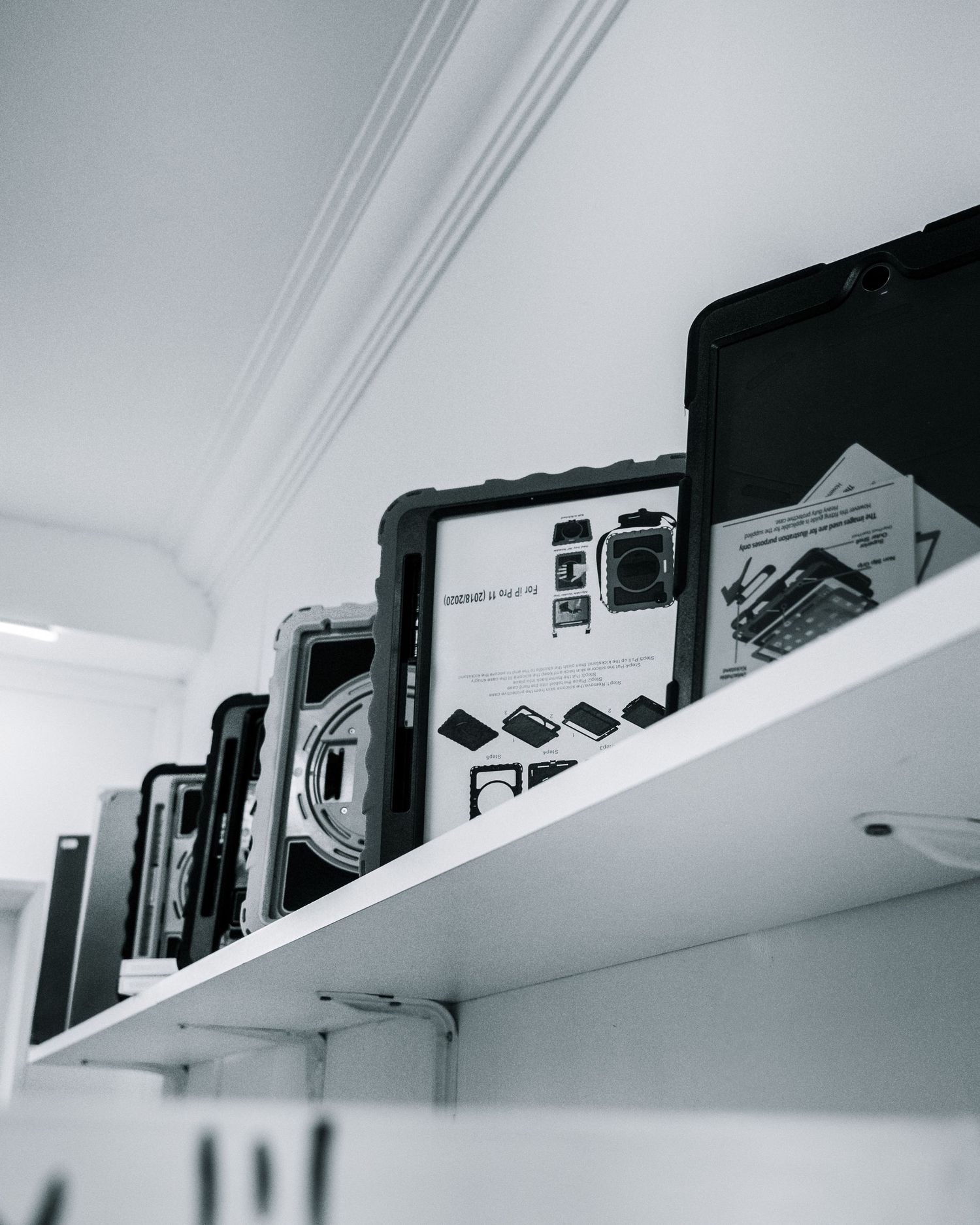 Black and white of Tablet covers