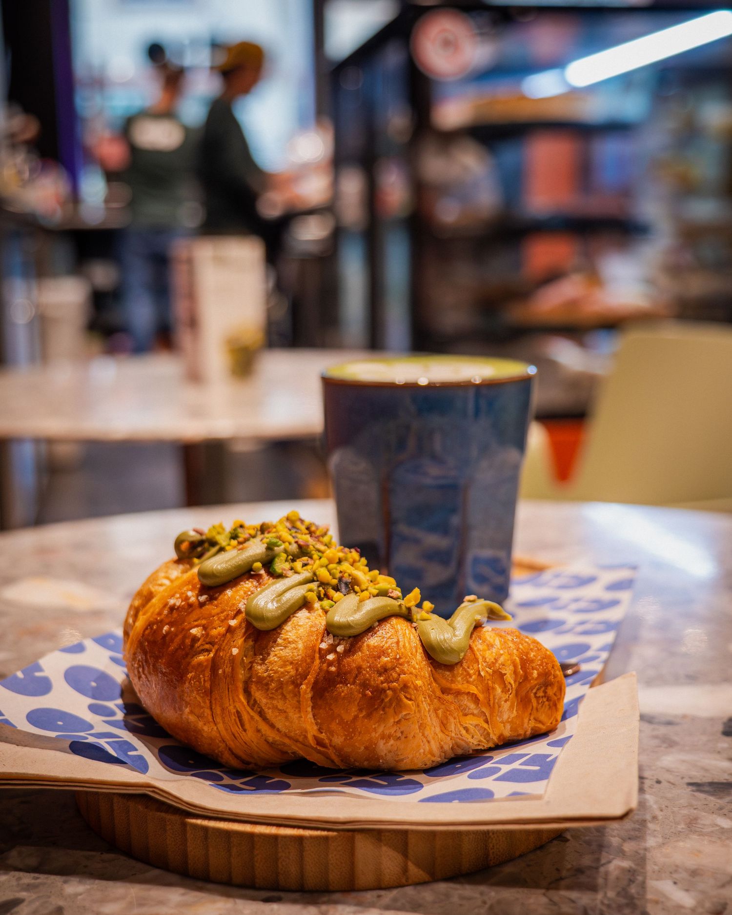 Croissant and coffee