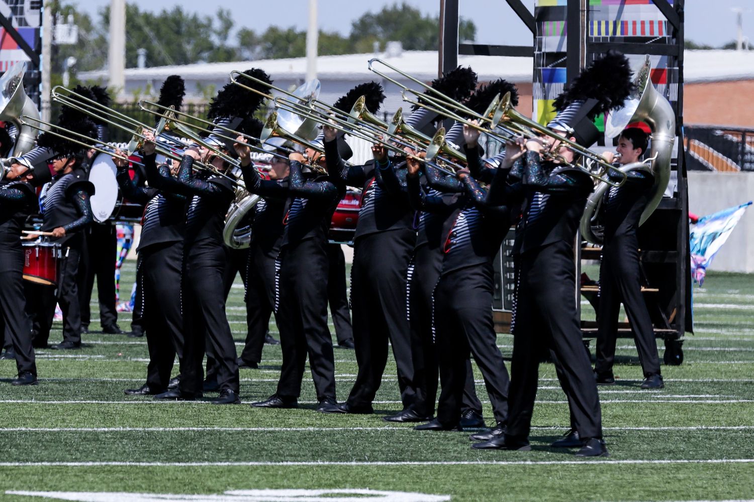 photo of high school marching band