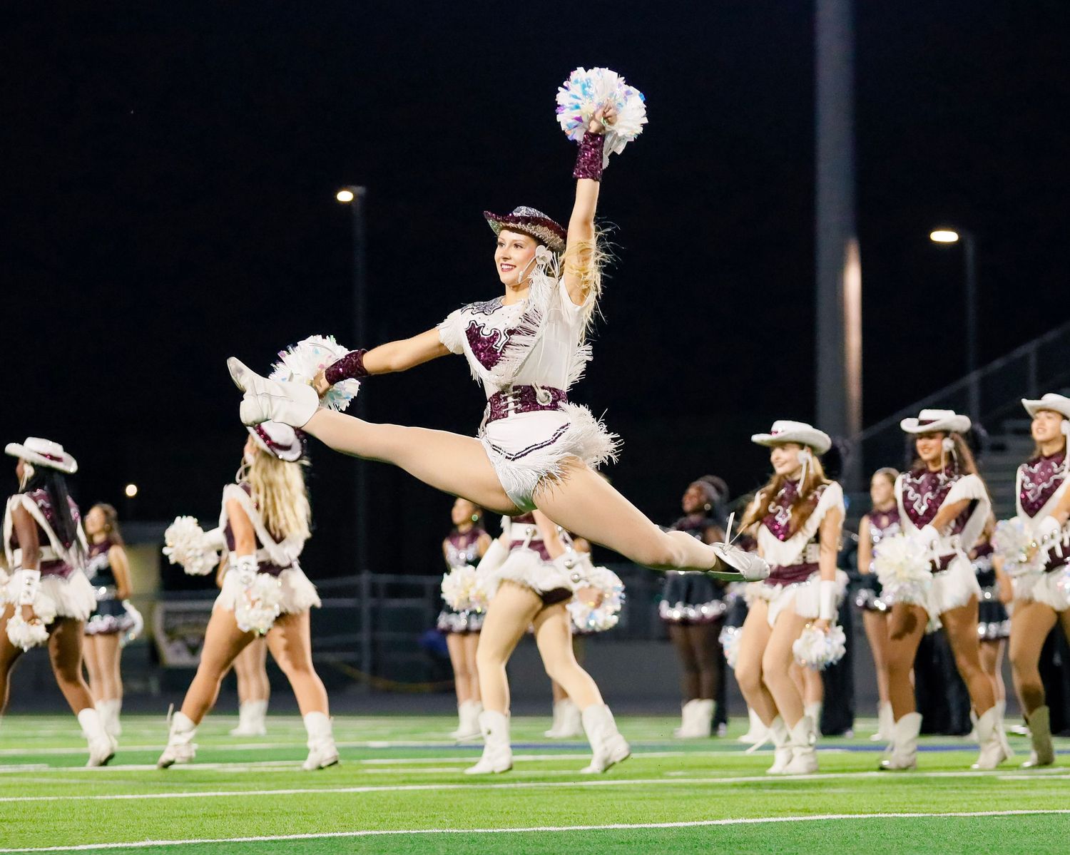photo of high school marching drill team