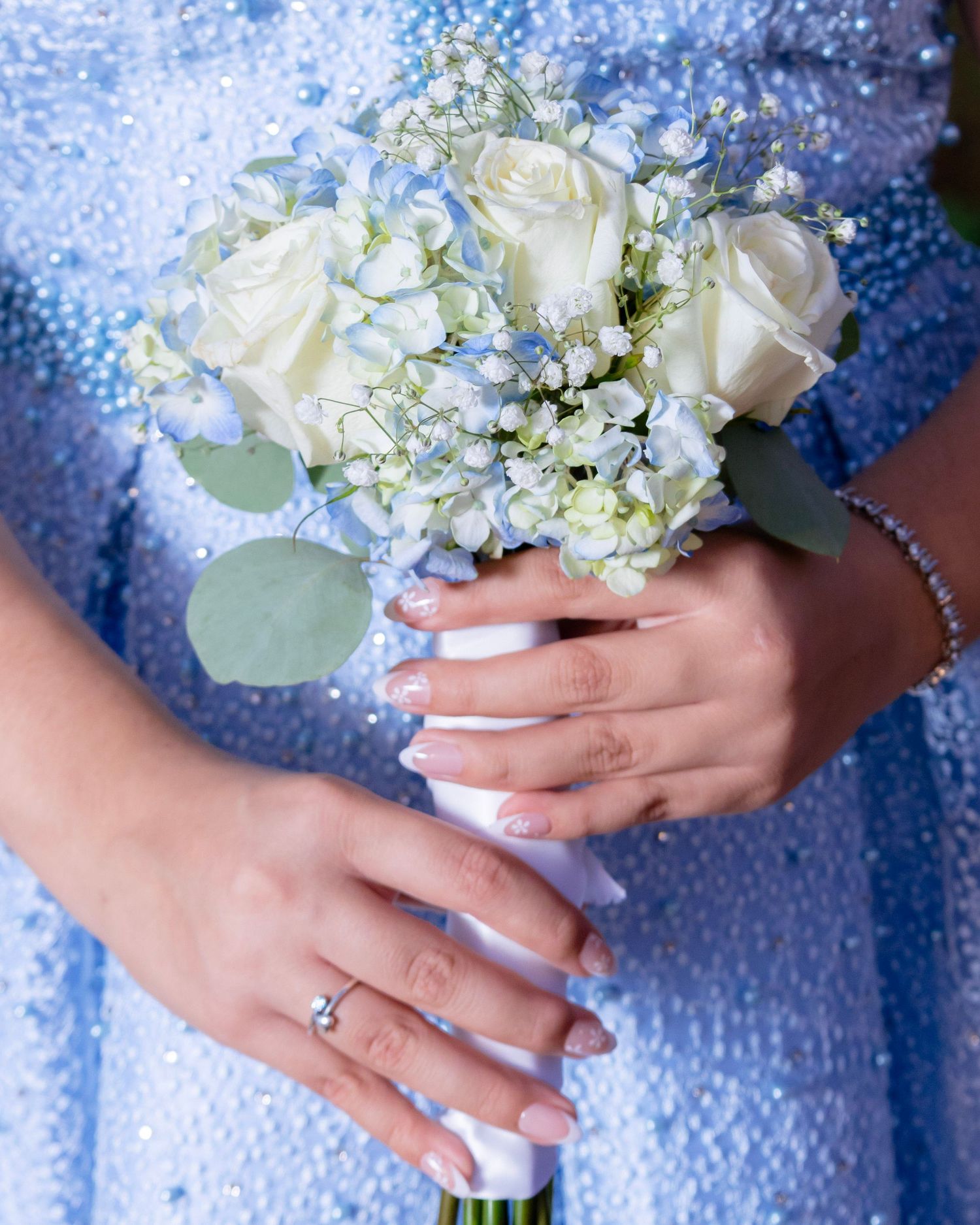 Quinceanera portrait of a teen girl in with off camera flash