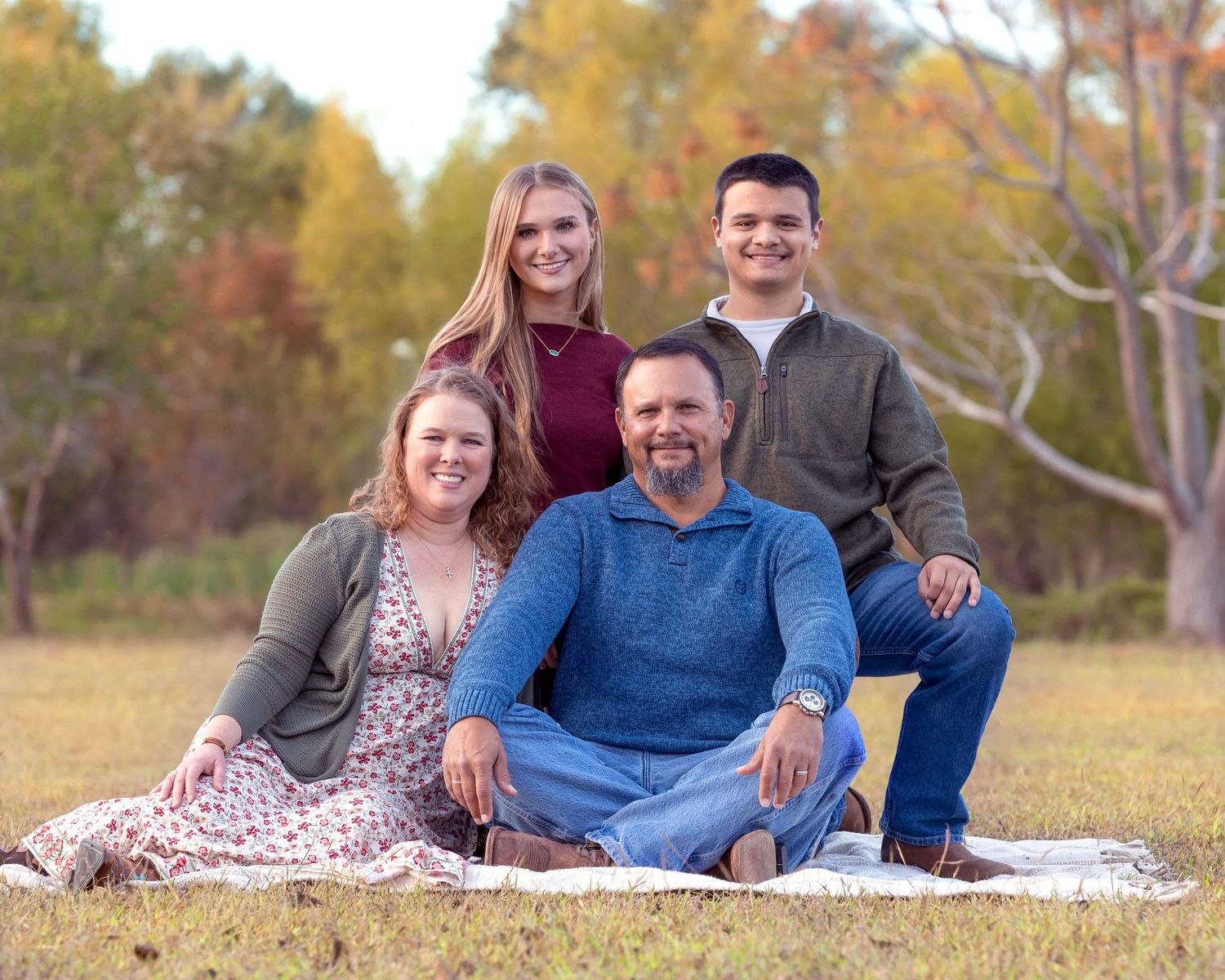 Traditional family portrait
