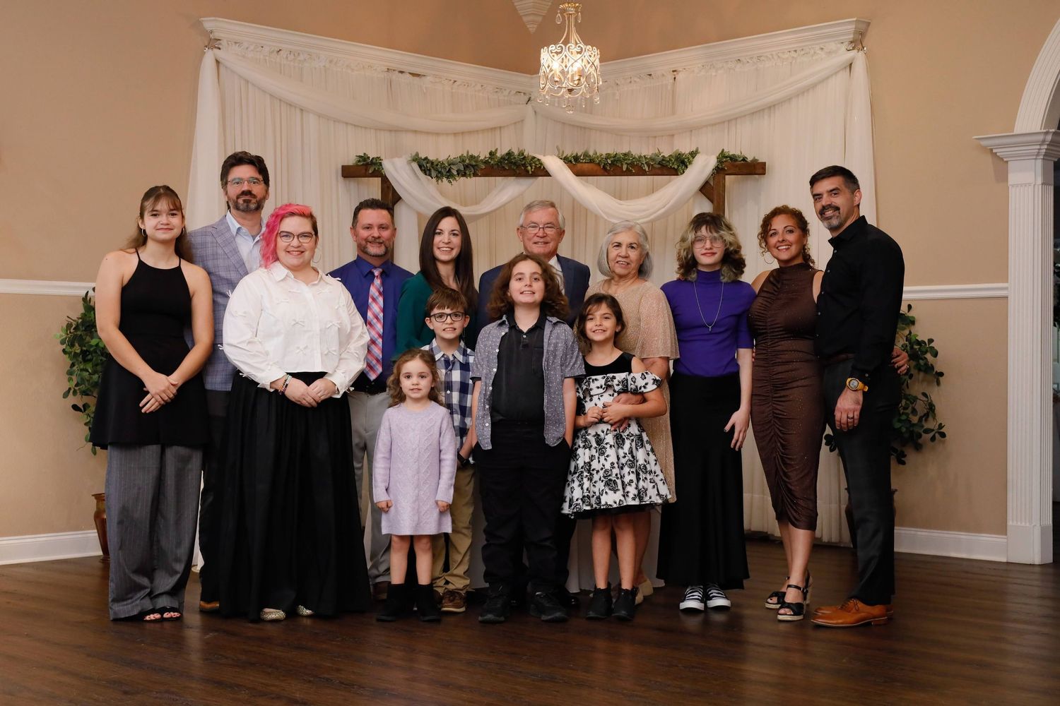 Traditional family portrait