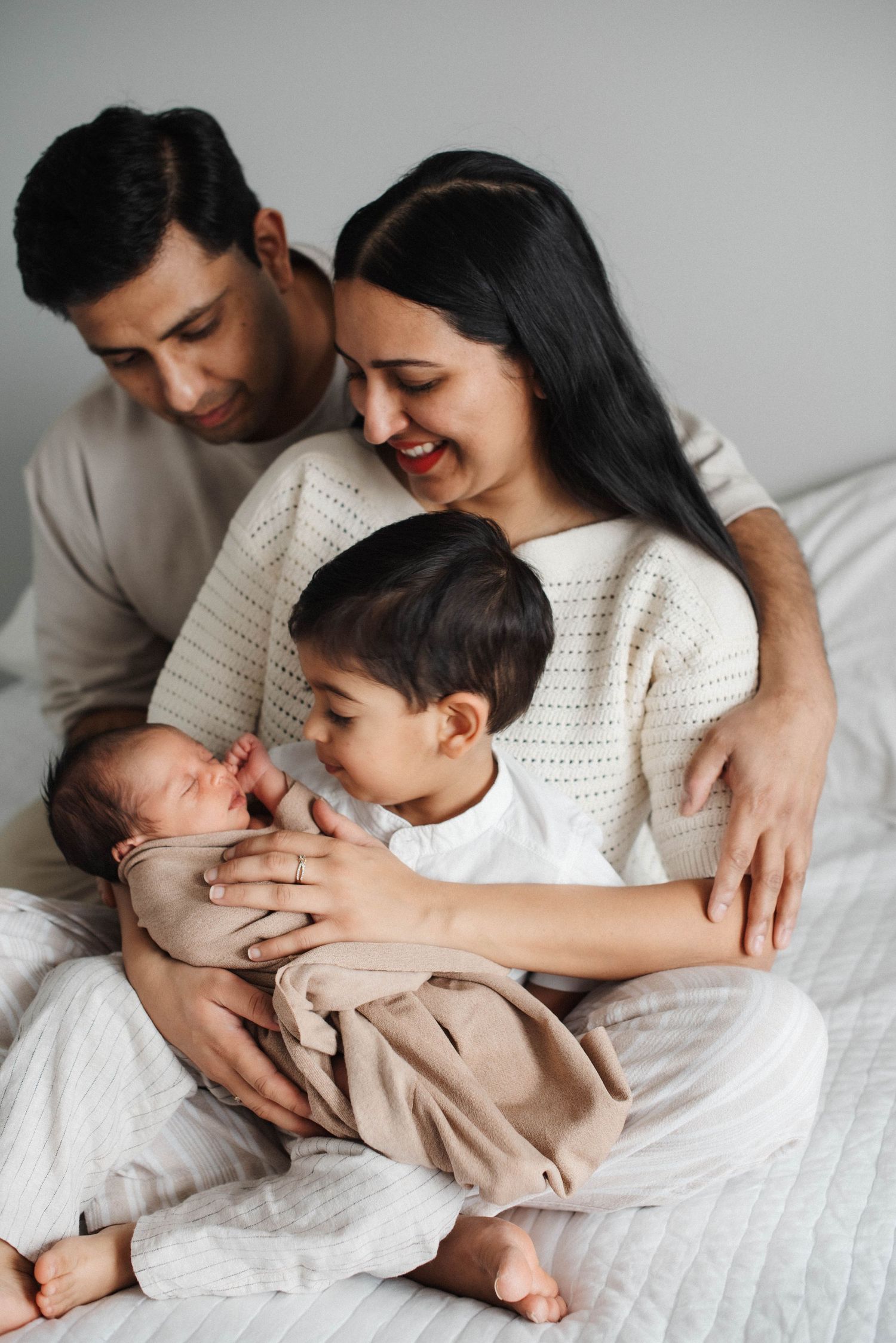 Lifestyle family photography in Oakville capturing natural connection at home