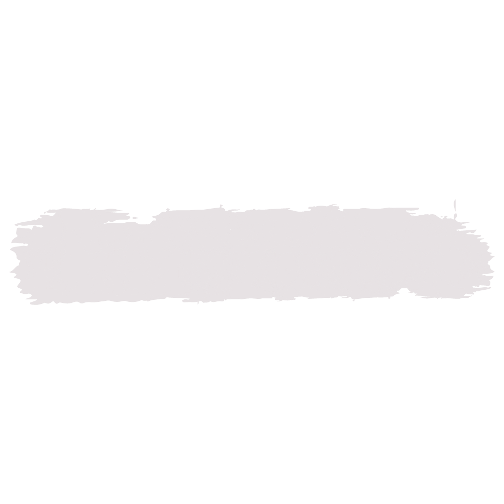 A horizontal light gray brushstroke texture on a white background creates a simple minimalist design element.