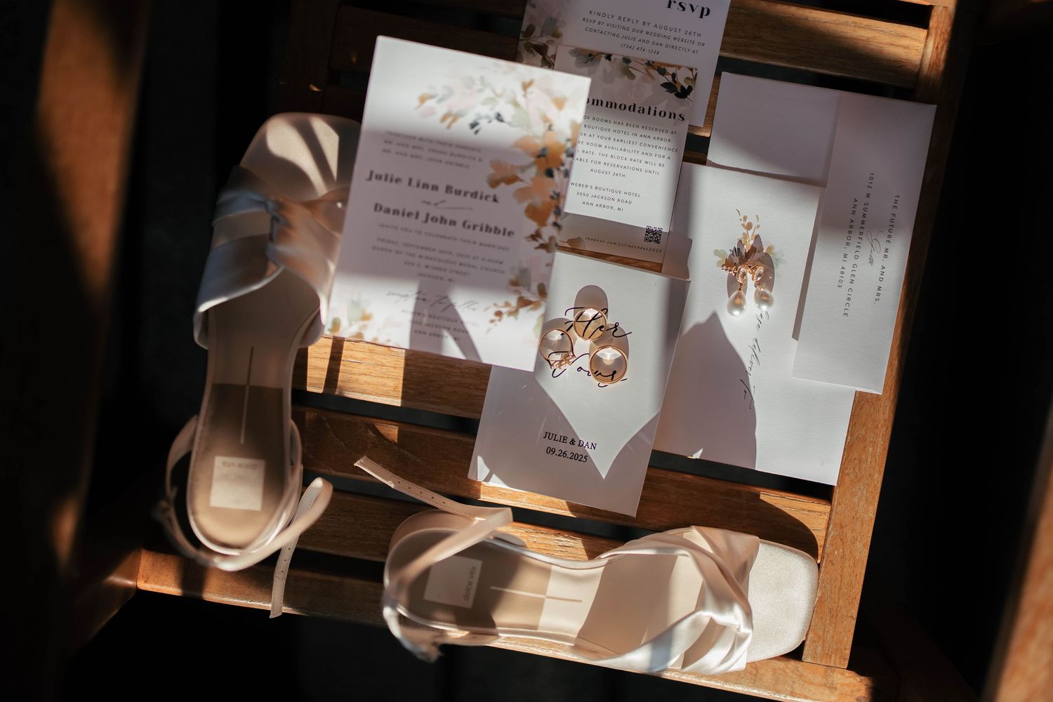 Wedding detail shot. Michigan wedding photography.