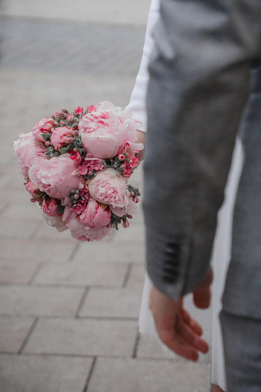 Rosa Brautstrauß von Fingerschwur Hochzeiten