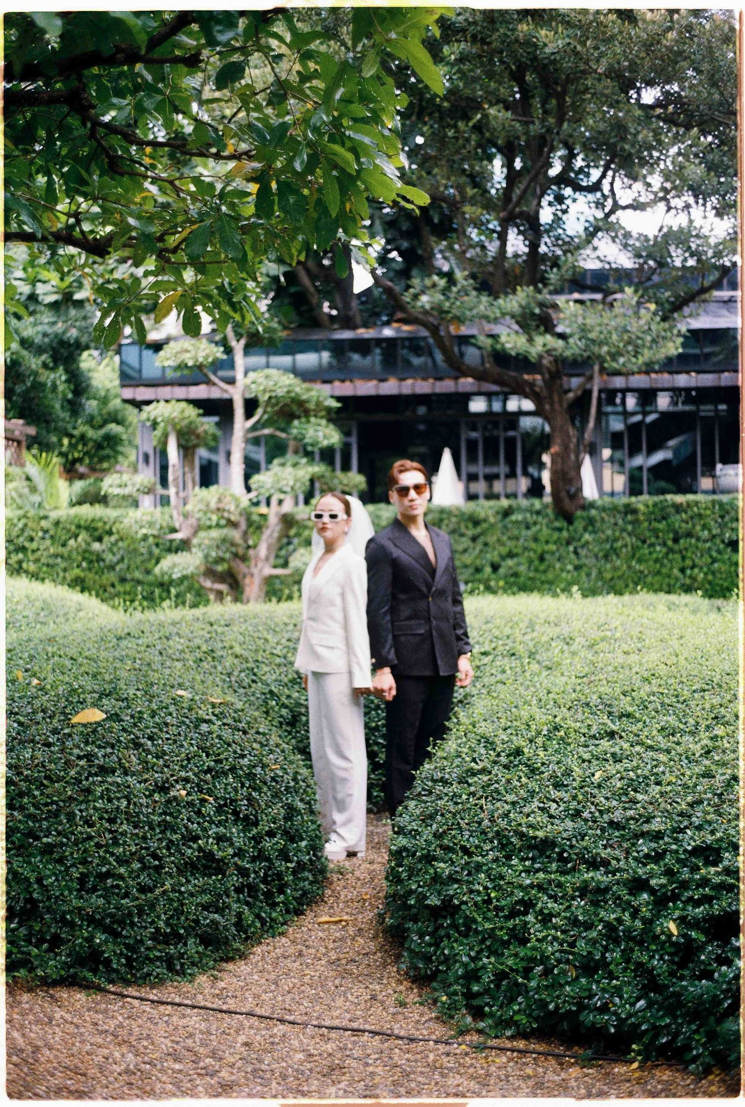 Chau & Khoa prewedding photoshoot in Thailand, captured on 35mm film with an elegant editorial style.