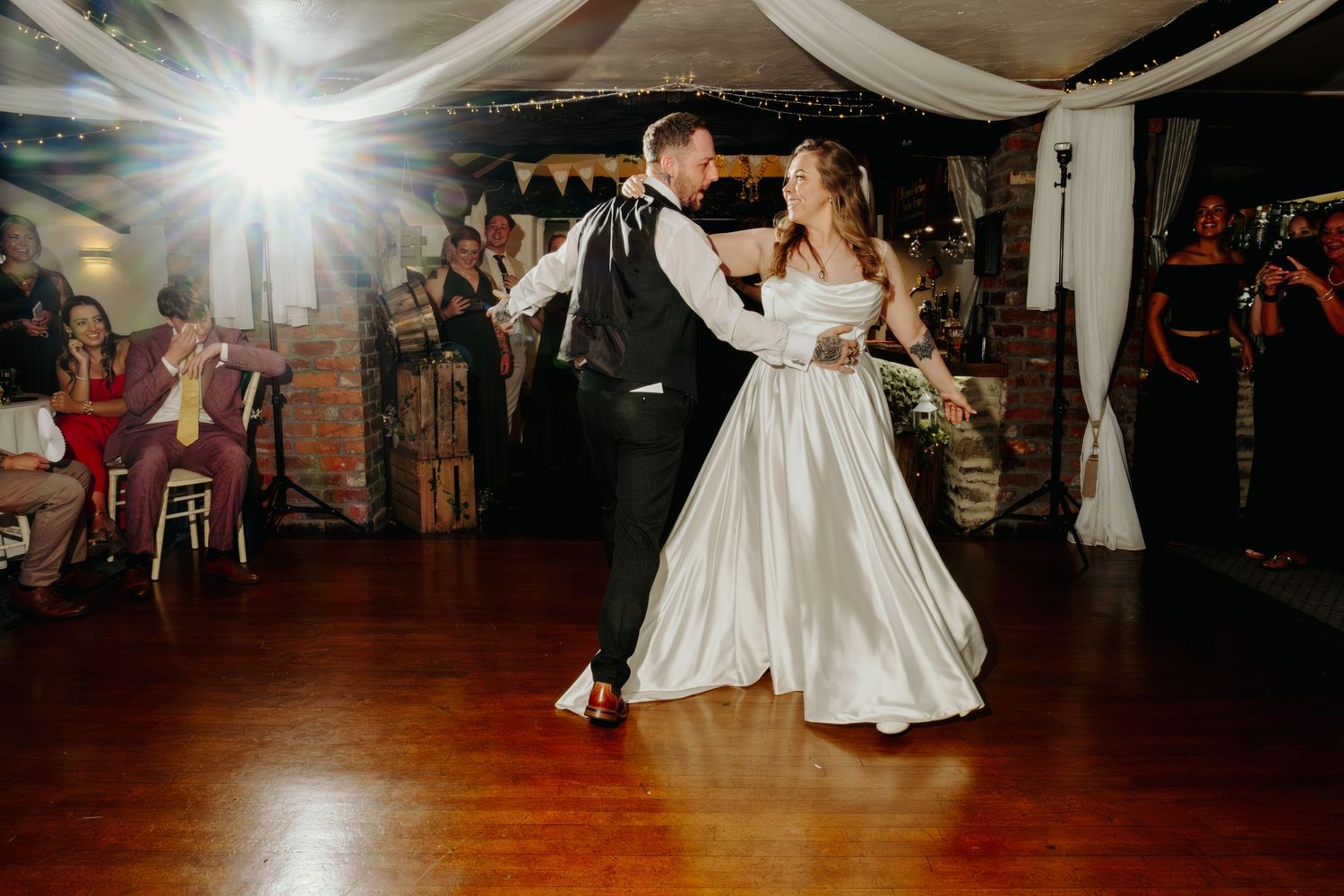 A beautiful sunset wedding by Norfolk and Norwich wedding photographer. Top 100 wedding photographer covering Norfolk, Suffolk, Cambridge.
