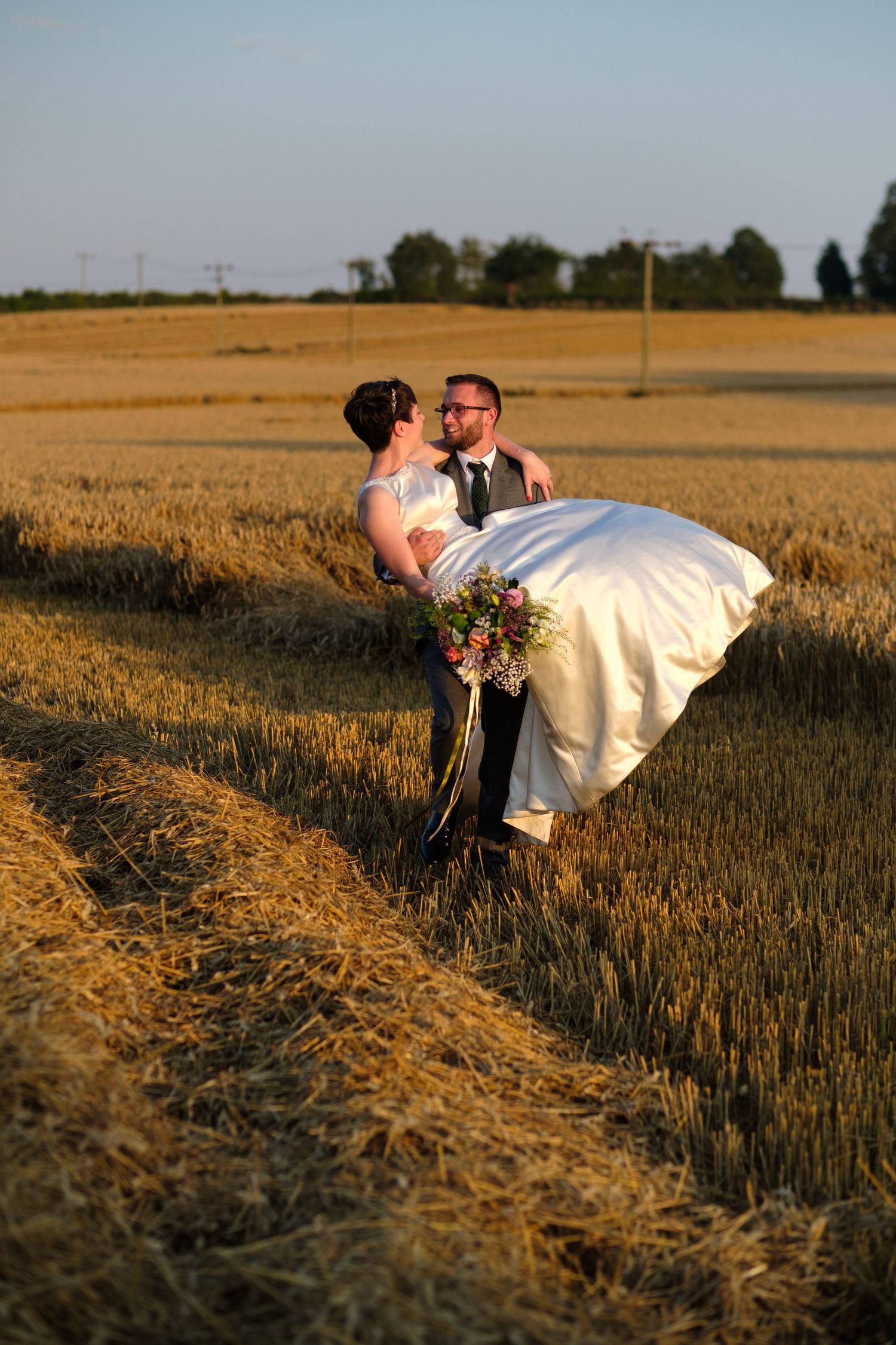 Sunset wedding photography by Norfolk wedding photographer Chris Loneragan. Available in Norfolk, Norwich, Suffolk, Cambridge.