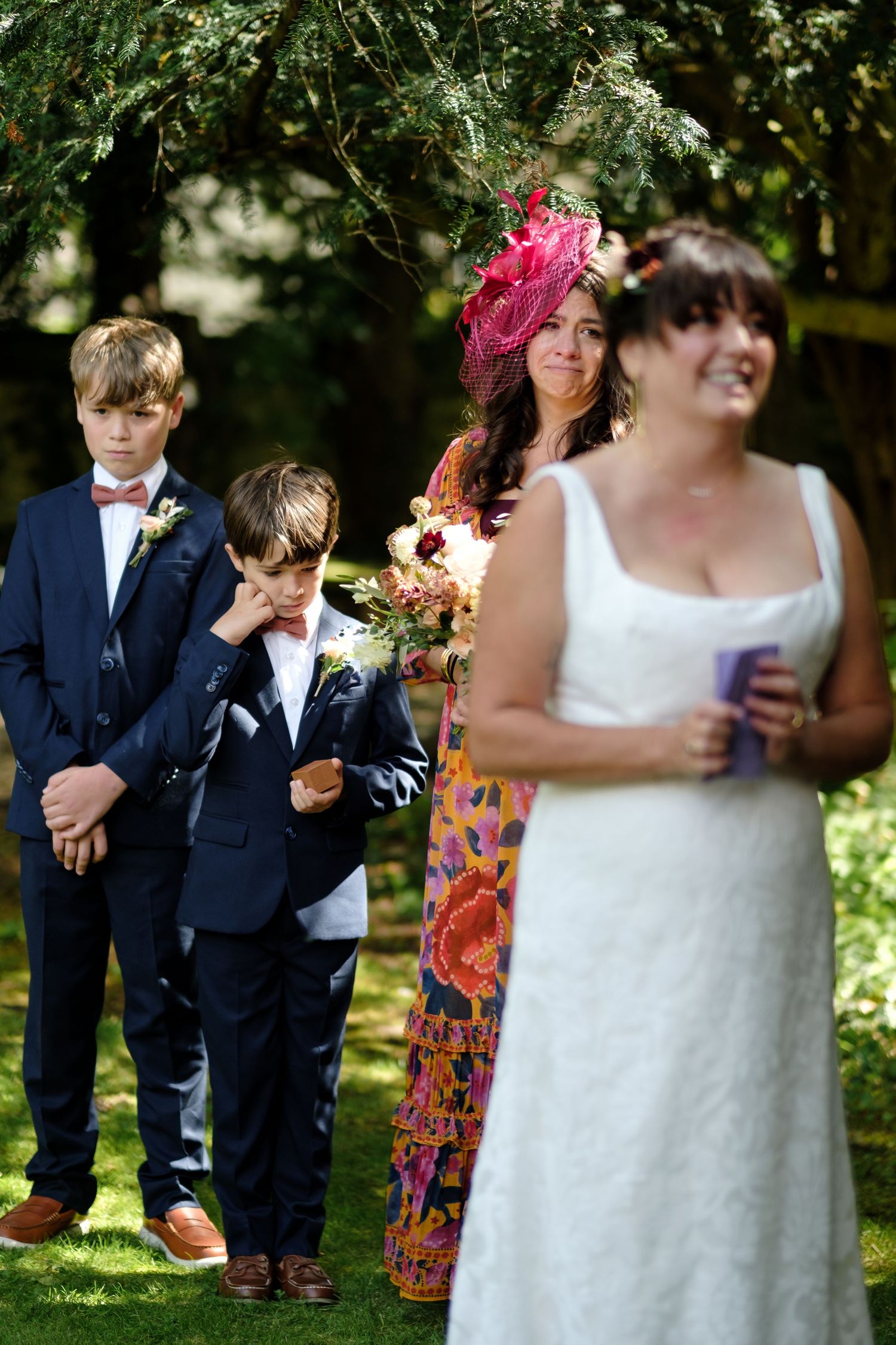 Outdoor wedding ceremony by Norfolk and Norwich wedding photographer covering Norfolk, Suffolk, Cambridgeshire, and throughout the UK.