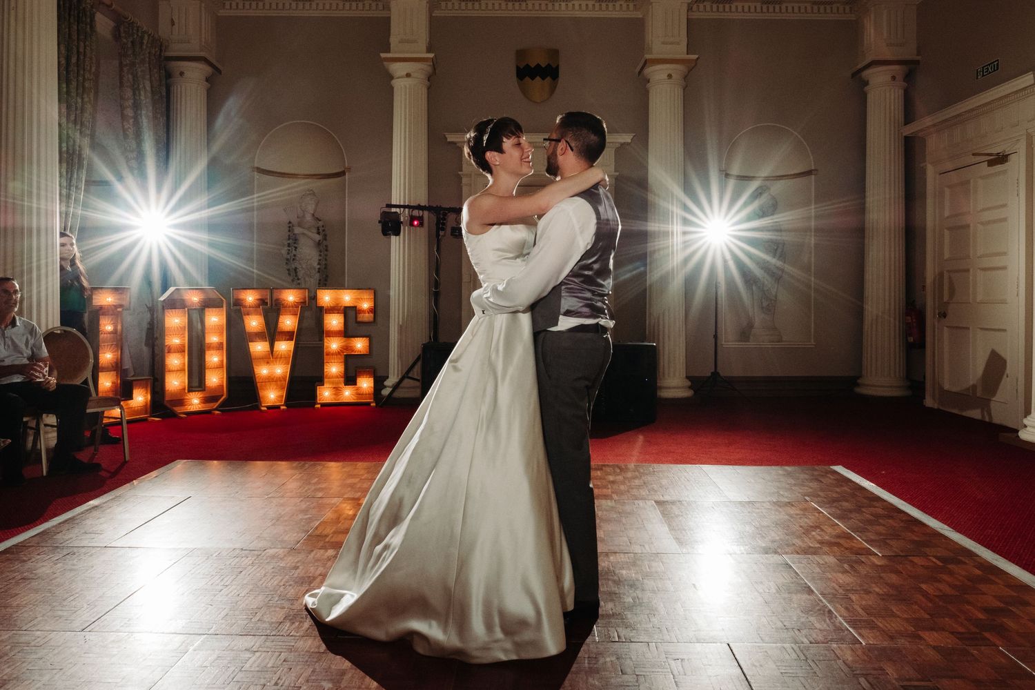 Wedding first dance photography by Norfolk wedding photographer Chris Loneragan. Available in Norfolk, Norwich, Suffolk, Cambridge.
