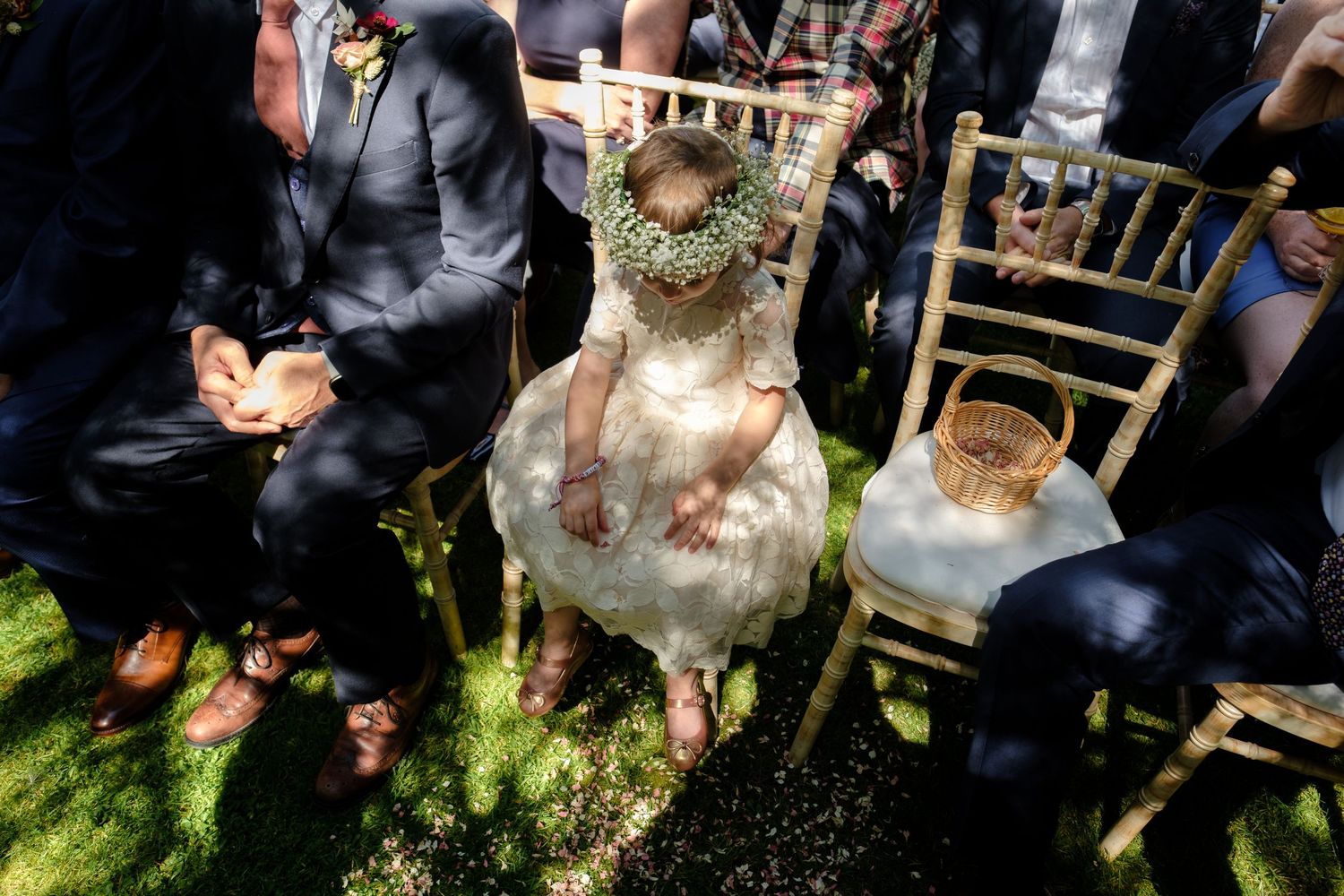 Outdoor wedding ceremony by Norfolk and Norwich wedding photographer covering Norfolk, Suffolk, Cambridgeshire, and throughout the UK.