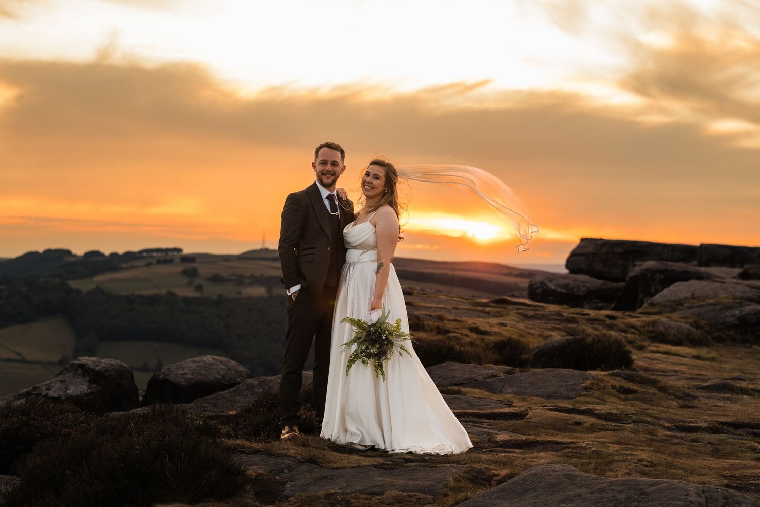 A beautiful sunset wedding by Norfolk and Norwich wedding photographer. Top 100 wedding photographer covering Norfolk, Suffolk, Cambridge.