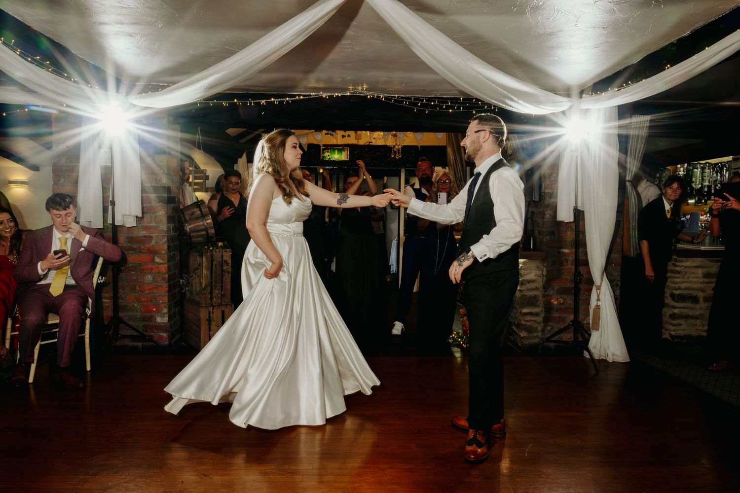 A beautiful sunset wedding by Norfolk and Norwich wedding photographer. Top 100 wedding photographer covering Norfolk, Suffolk, Cambridge.