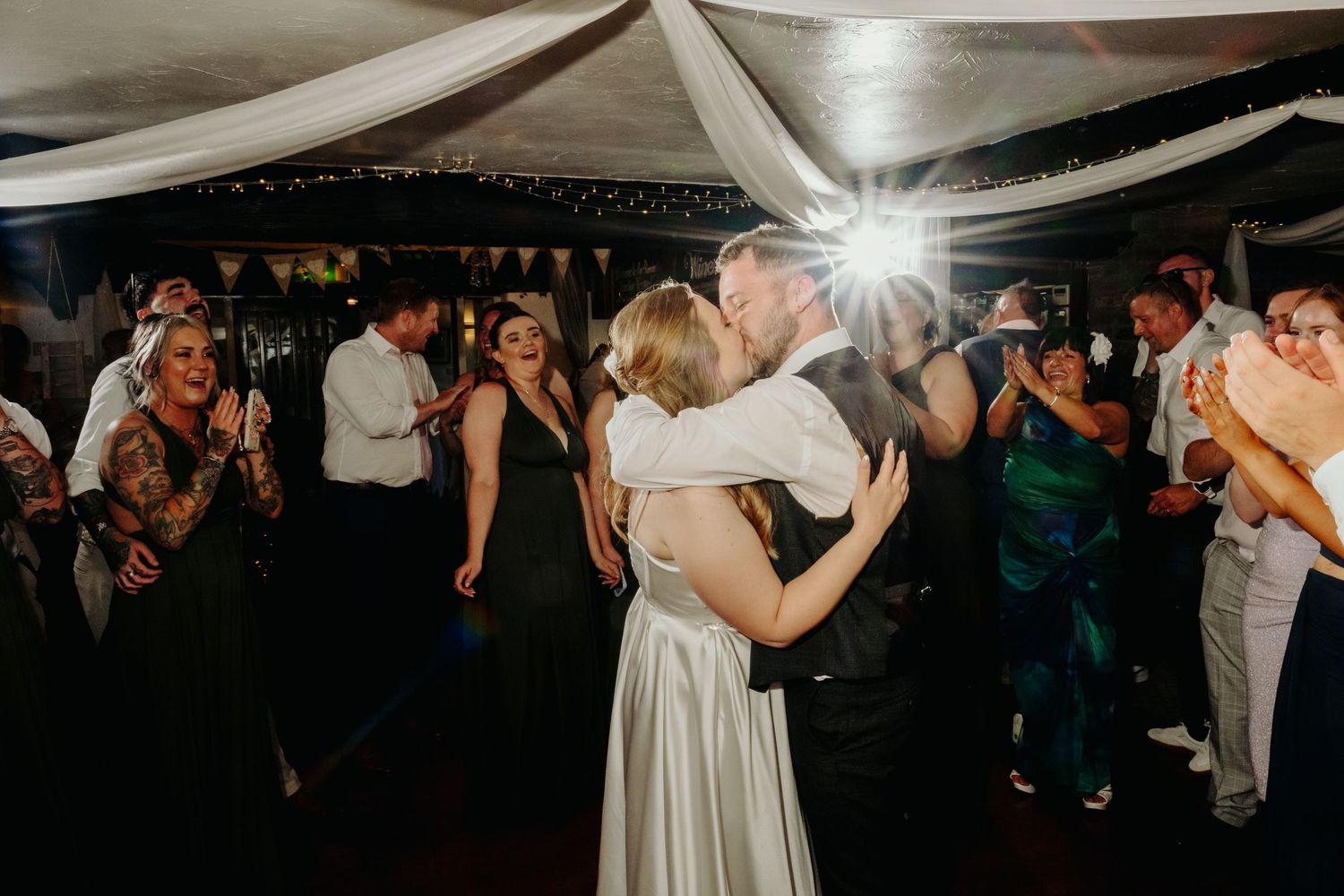 A beautiful sunset wedding by Norfolk and Norwich wedding photographer. Top 100 wedding photographer covering Norfolk, Suffolk, Cambridge.
