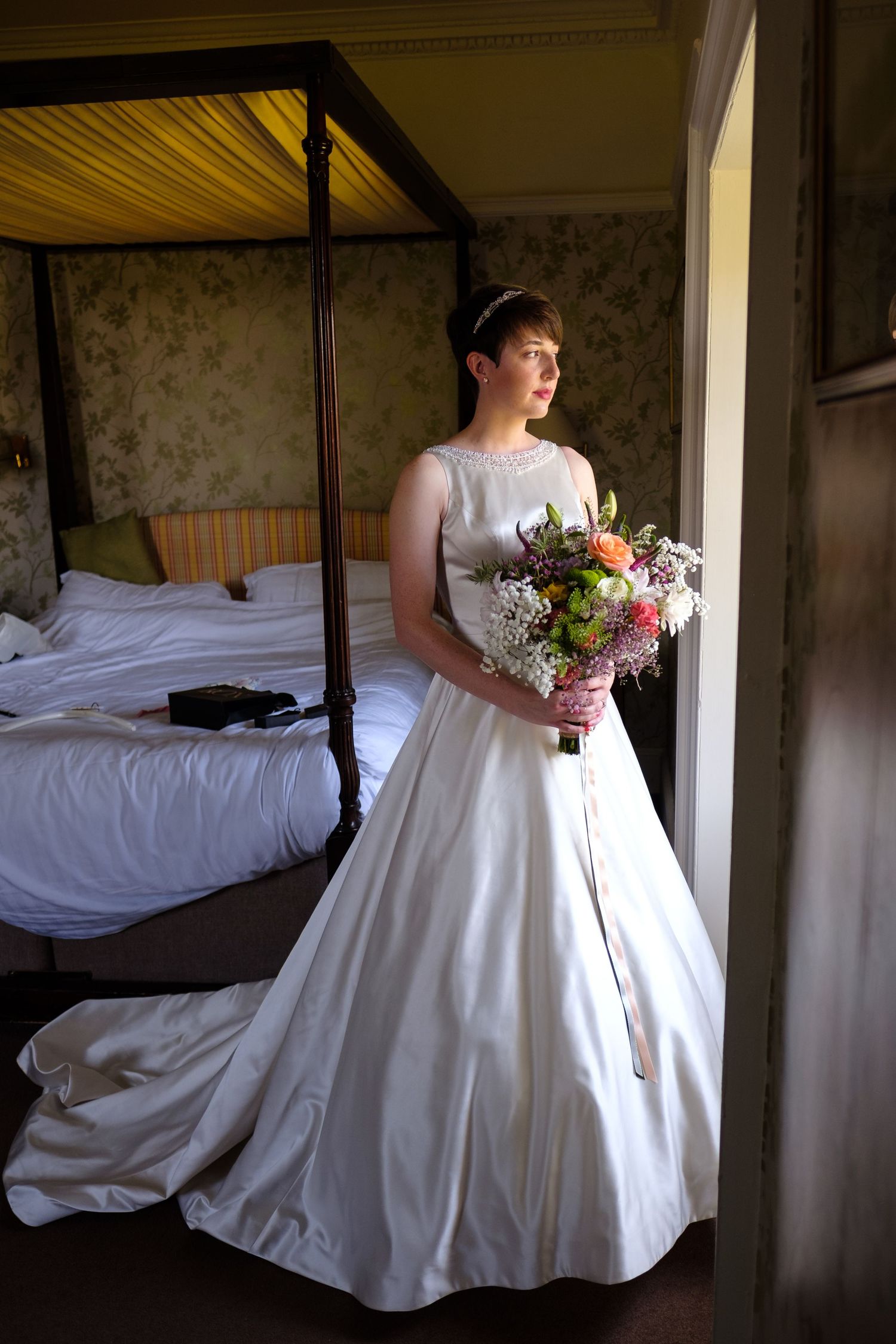 Wedding bridal portrait by Norfolk wedding photographer Chris Loneragan. Available in Norfolk, Norwich, Suffolk, Cambridge.