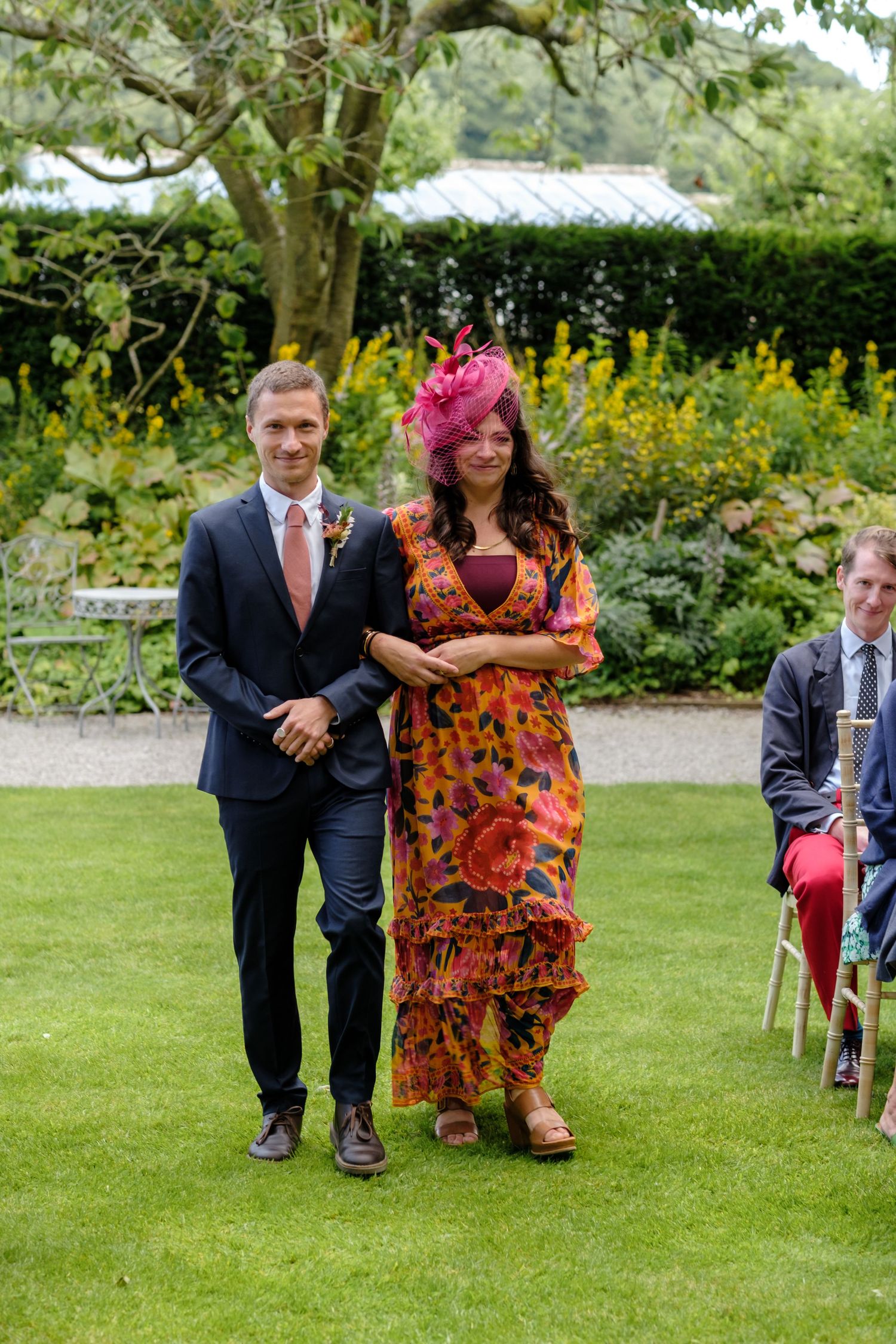 Outdoor wedding ceremony by Norfolk and Norwich wedding photographer covering Norfolk, Suffolk, Cambridgeshire, and throughout the UK.