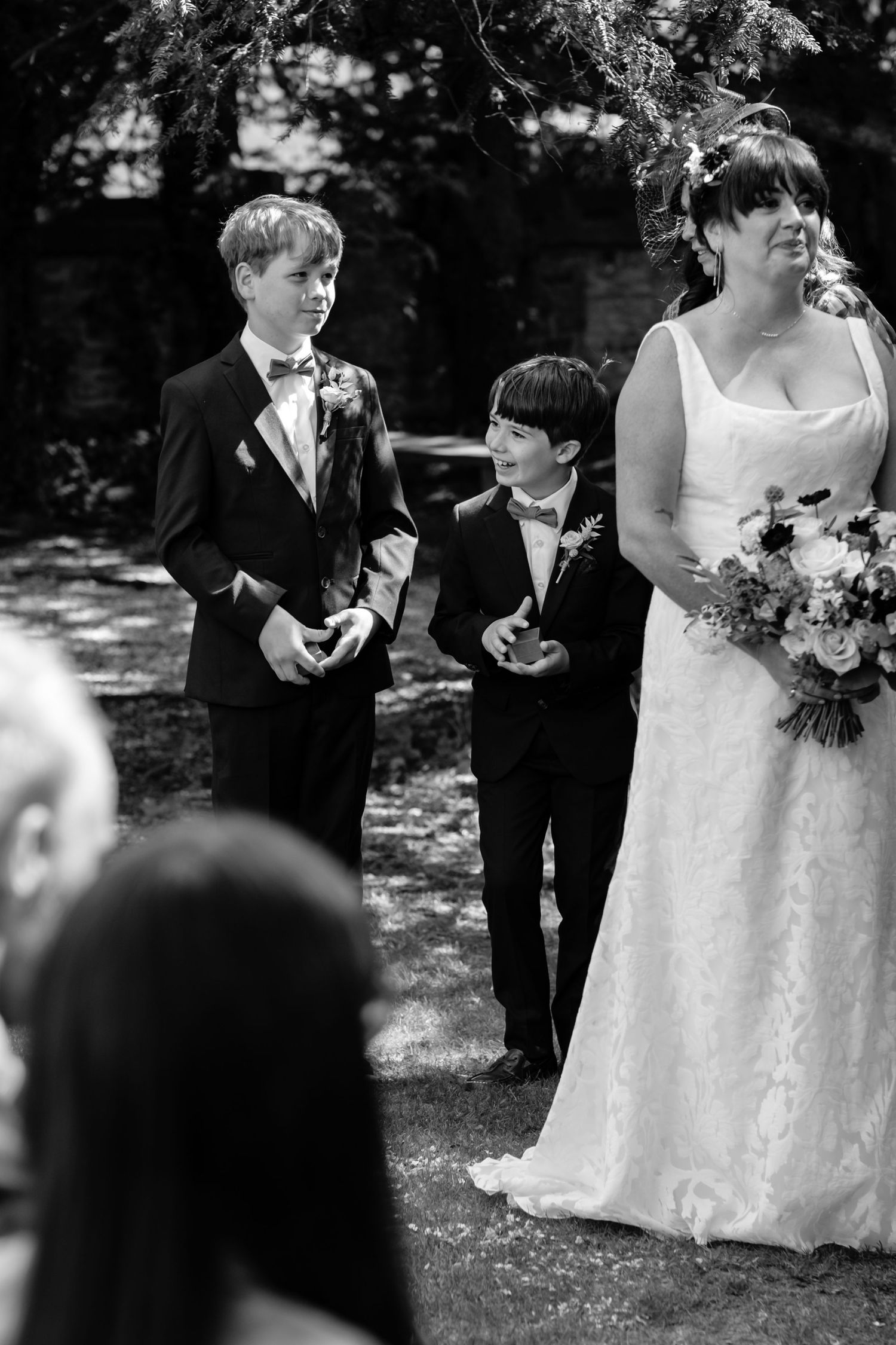 Outdoor wedding ceremony by Norfolk and Norwich wedding photographer covering Norfolk, Suffolk, Cambridgeshire, and throughout the UK.