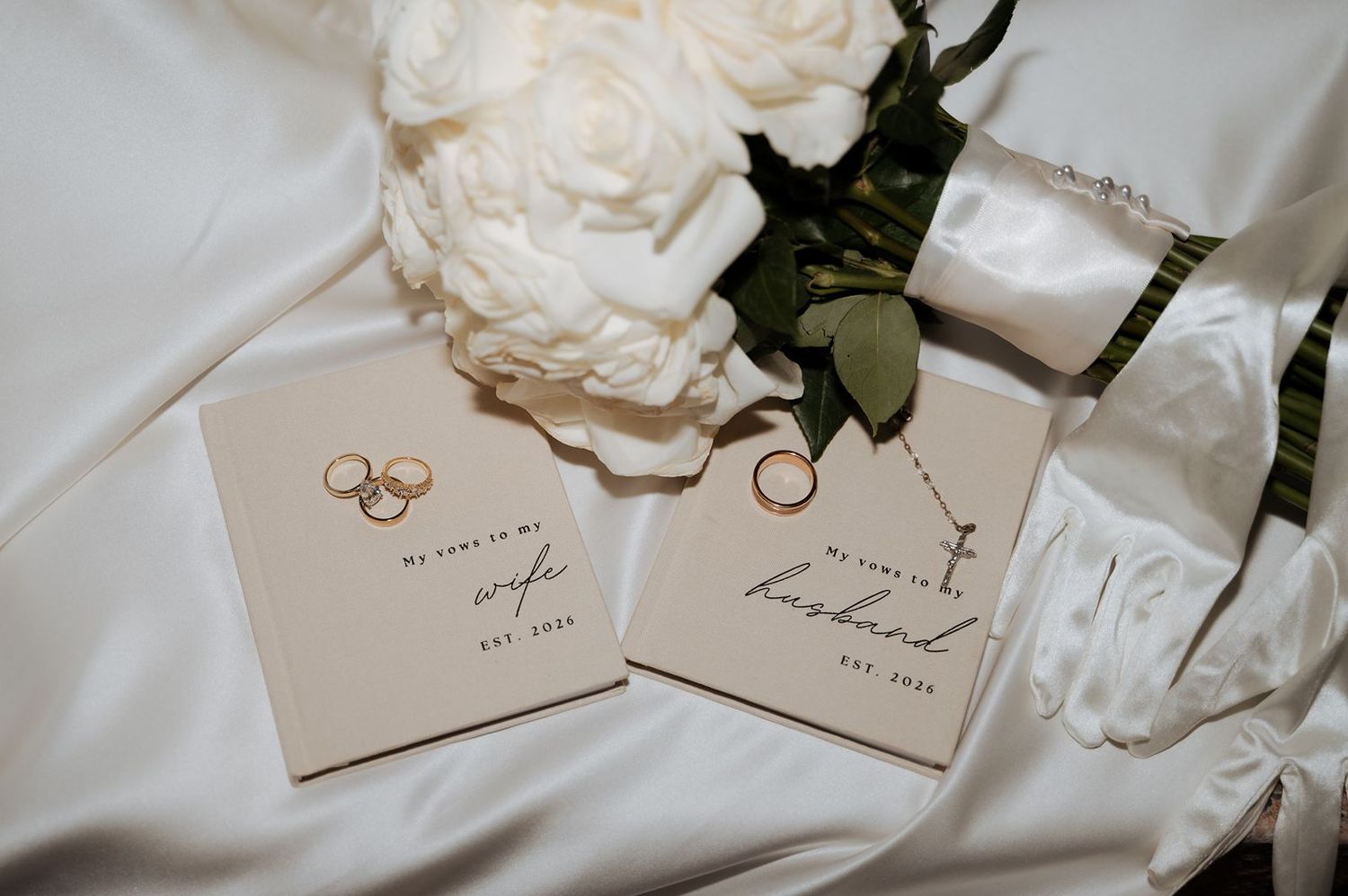 Vow books and detail images Oklahoma Elopement