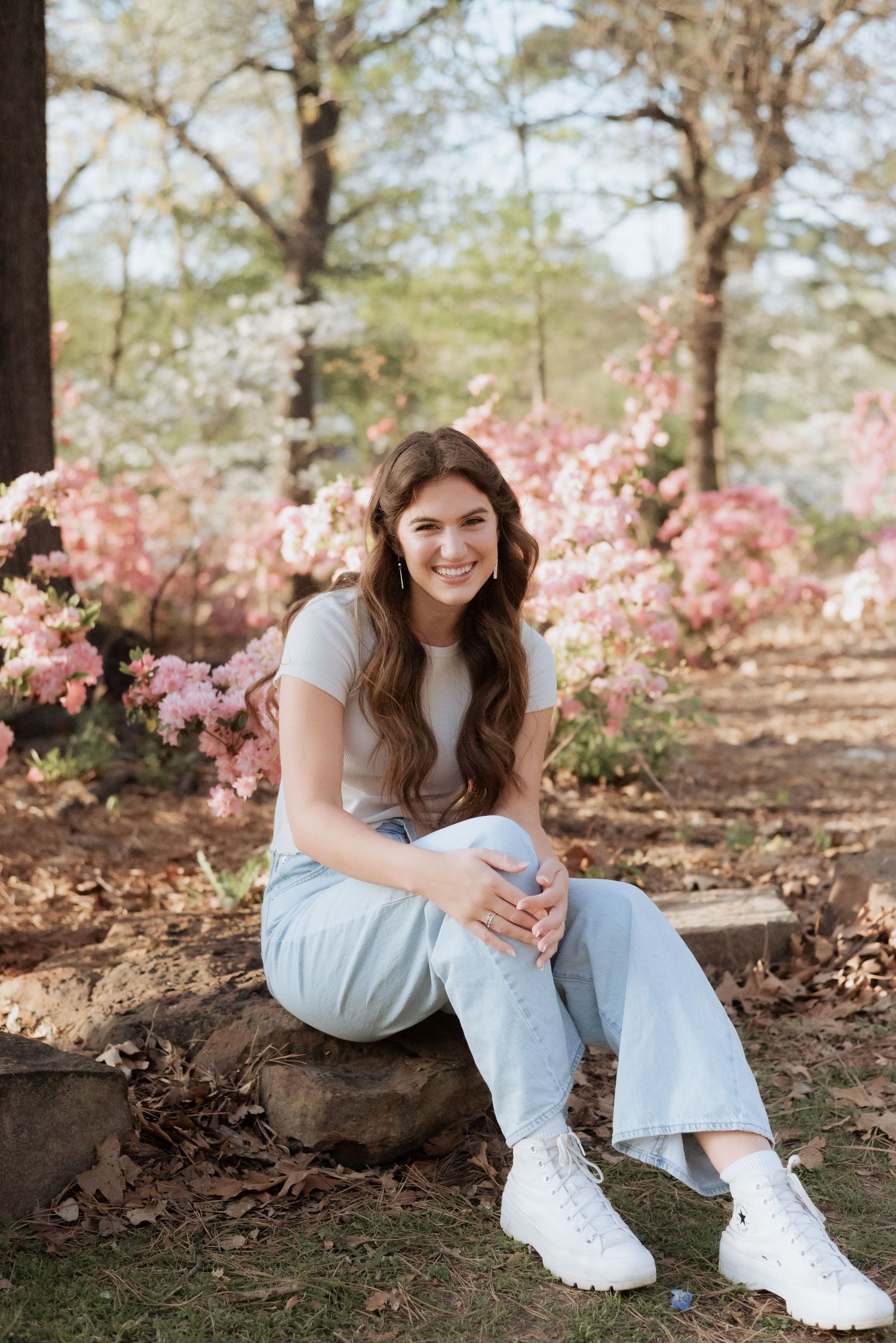 Senior portrait session at Woodward Park- Tulsa Photographer  Capturing Candid Photography