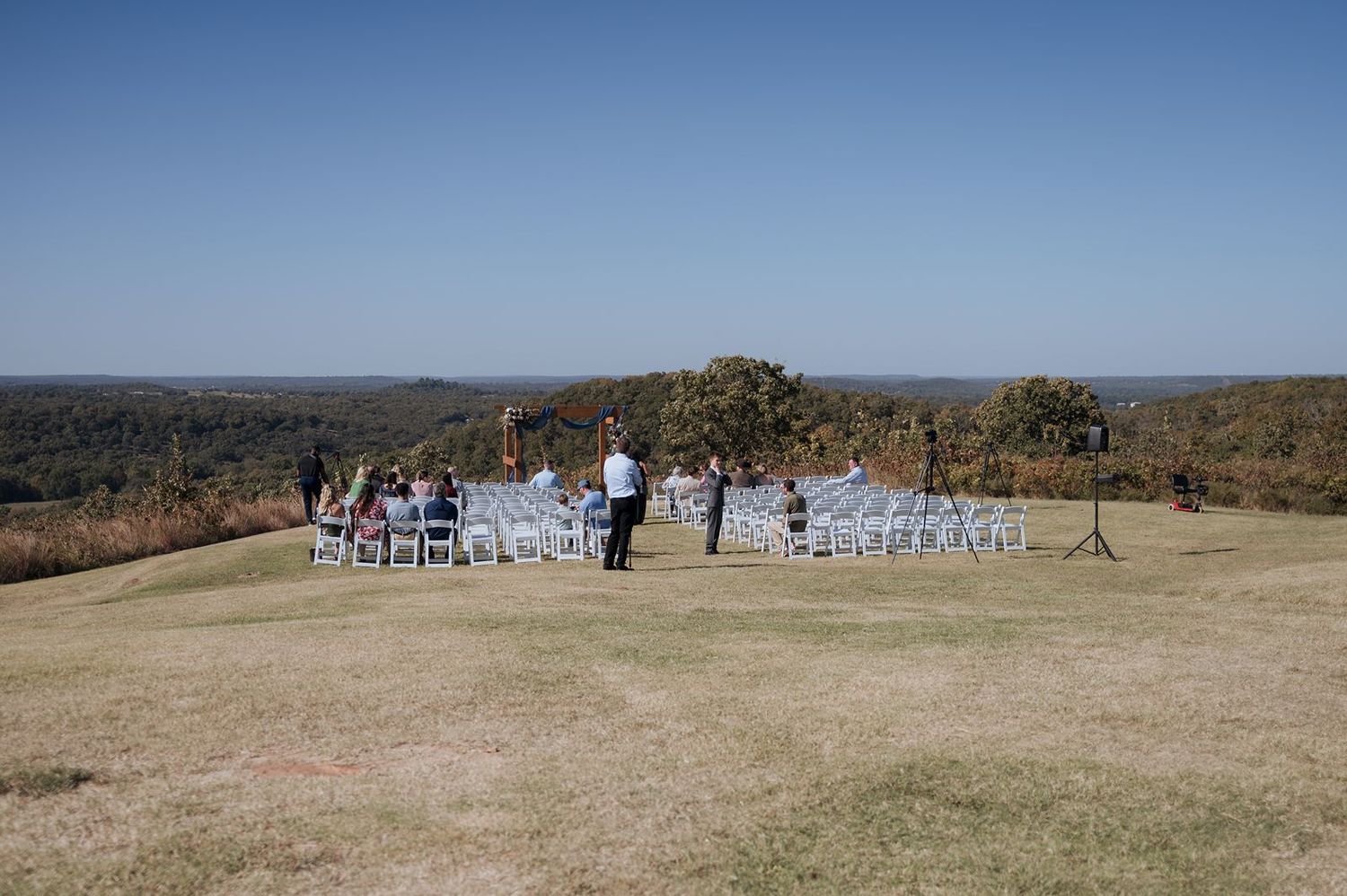 The View at Hillside barn exterior ceremony space