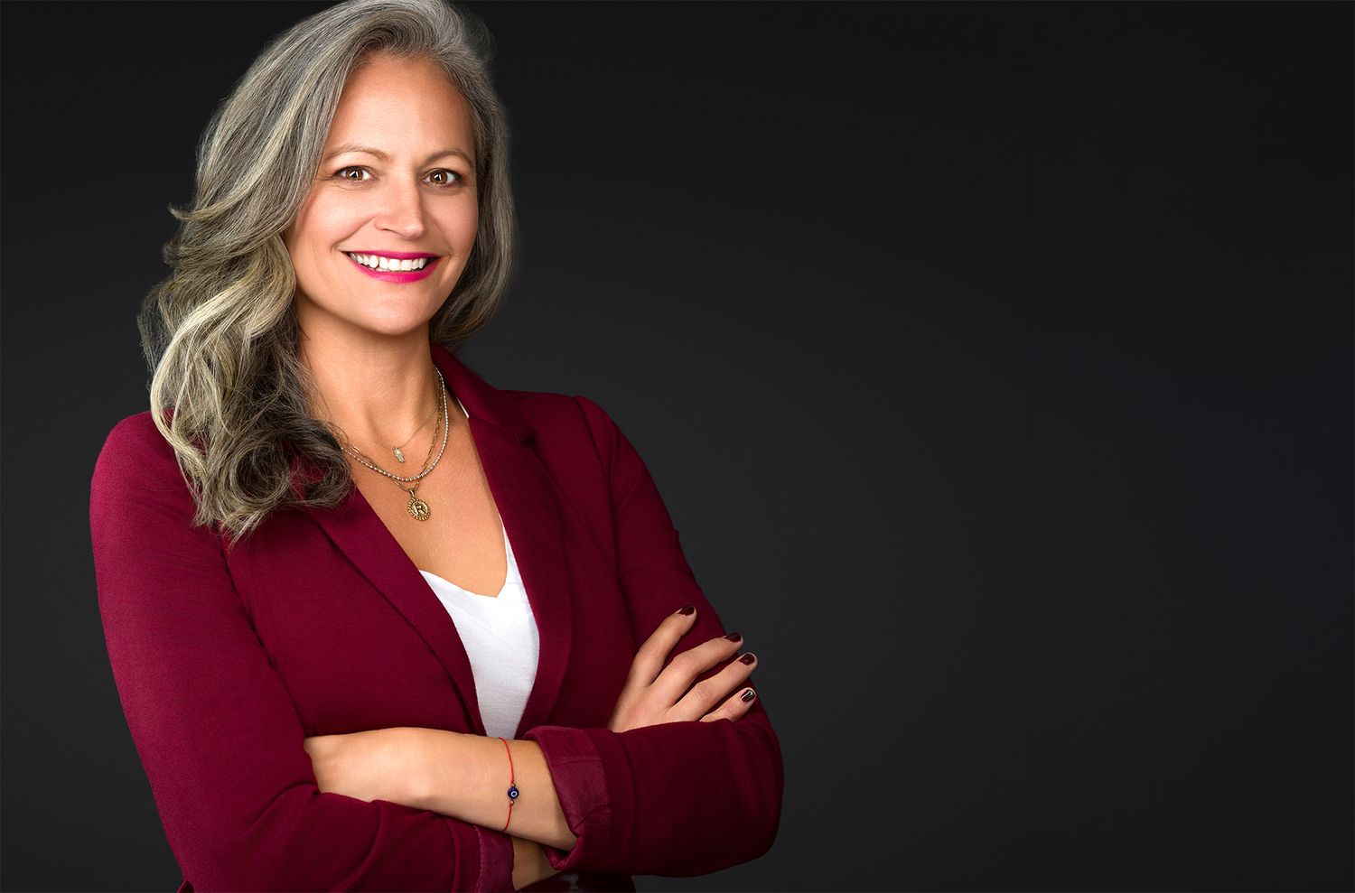 Professional business branding photography session in Lehigh Valley PA — confident female executive portrait by The Confident Len