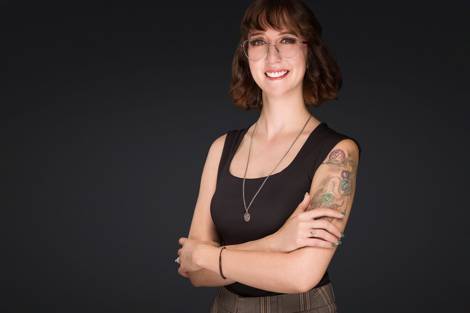 On-location headshot of a realtor, captured in an urban workspace in Allentown.