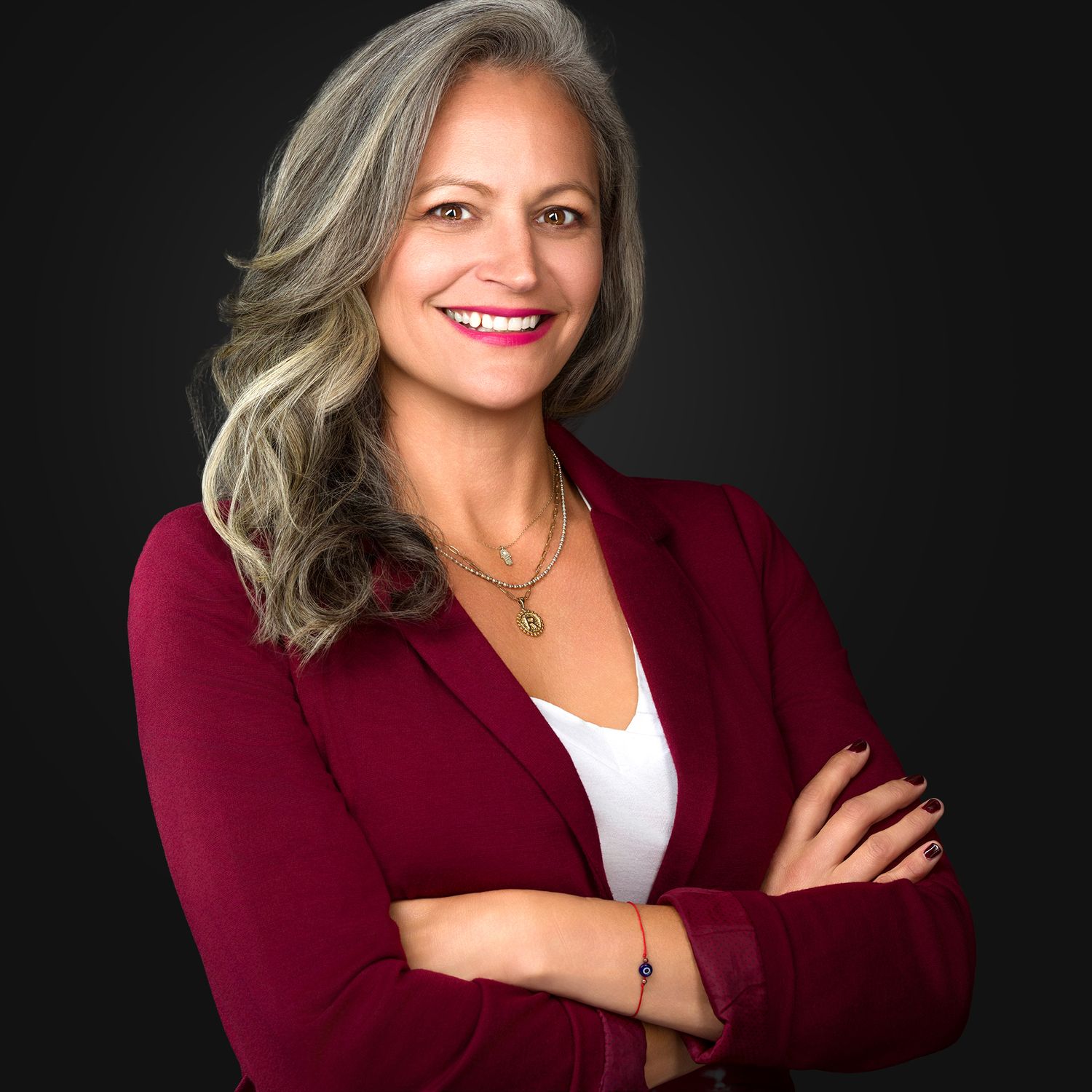 Studio headshot of a real estate professional conveying relaxed and creative brand - Easton headshot photographer