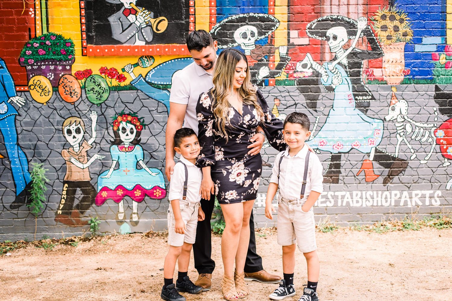 fun urban family photos in dallas fort worth bishop arts district