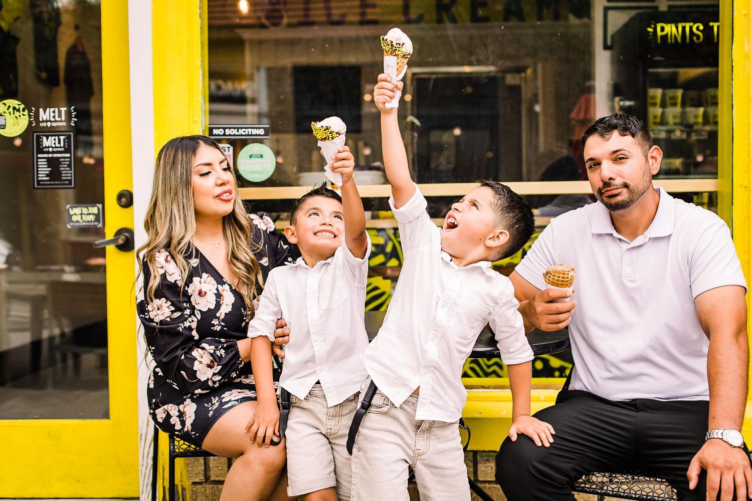fun urban family photos in dallas fort worth bishop arts district
