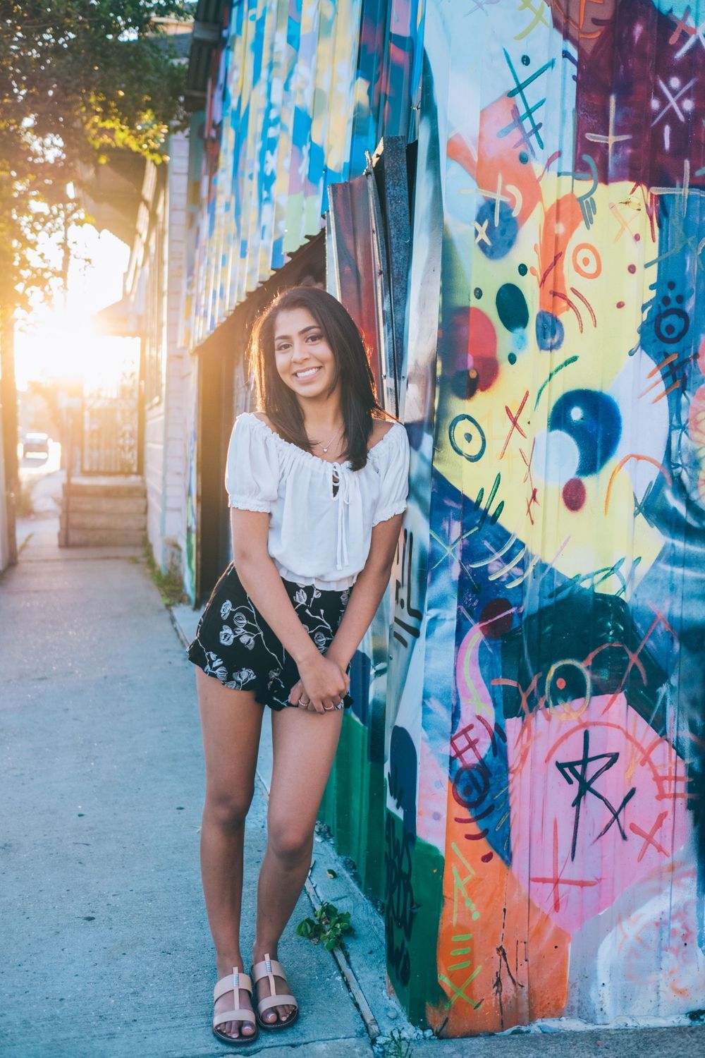 Modern New Orleans senior photoshoot with creative, aesthetic grad pics capturing authentic vibes, personal style, and iconic portraits.