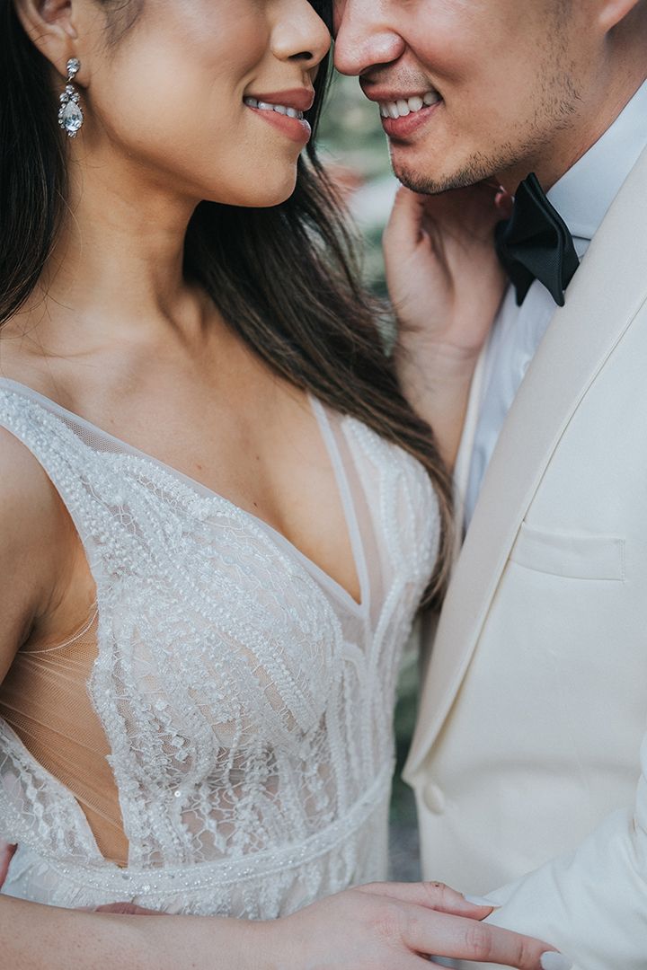 Creative, modern, and romantic New Orleans wedding couple portraits with candid, timeless photography capturing love and real moments