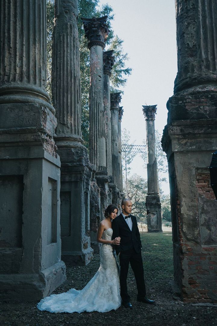 Creative, modern, and romantic New Orleans wedding couple portraits with candid, timeless photography capturing love and real moments