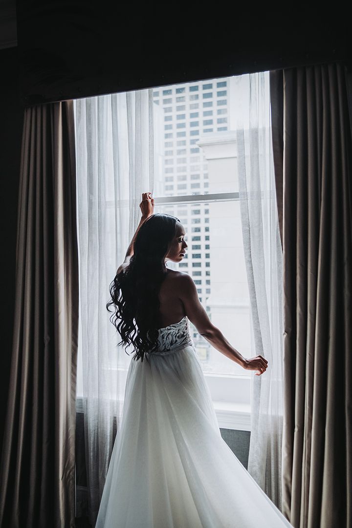 Creative, modern, and romantic New Orleans wedding couple portraits with candid, timeless photography capturing love and real moments