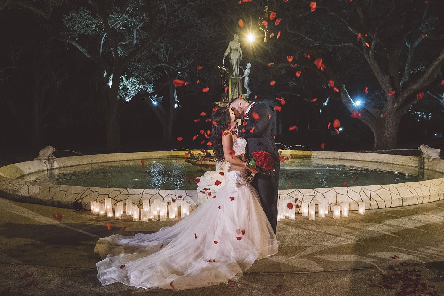 Creative, modern, and romantic New Orleans wedding couple portraits with candid, timeless photography capturing love and real moments