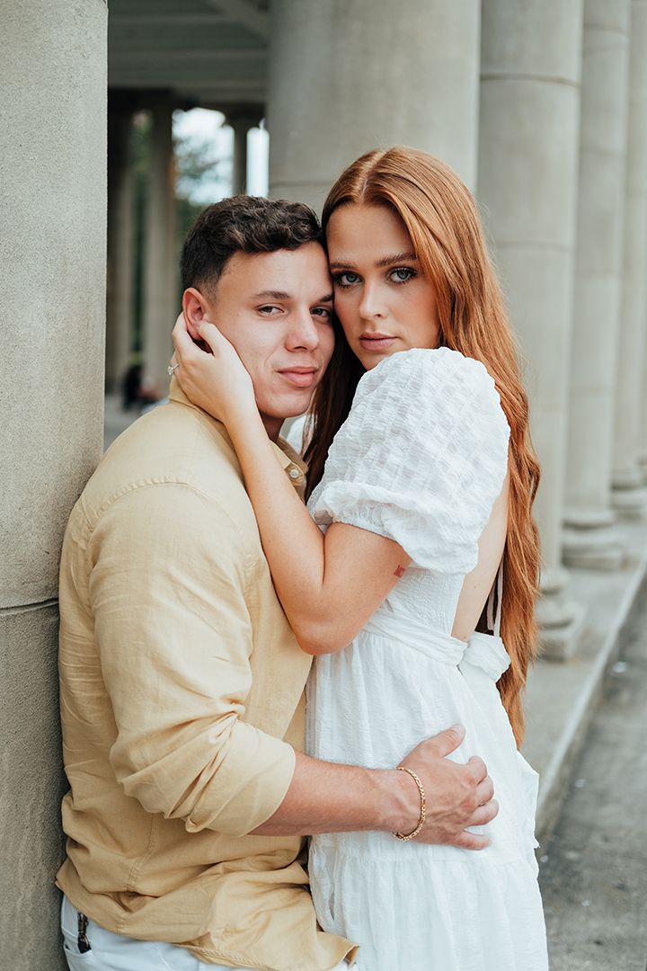 Creative, modern, and romantic New Orleans wedding couple portraits with candid, timeless photography capturing love and real moments
