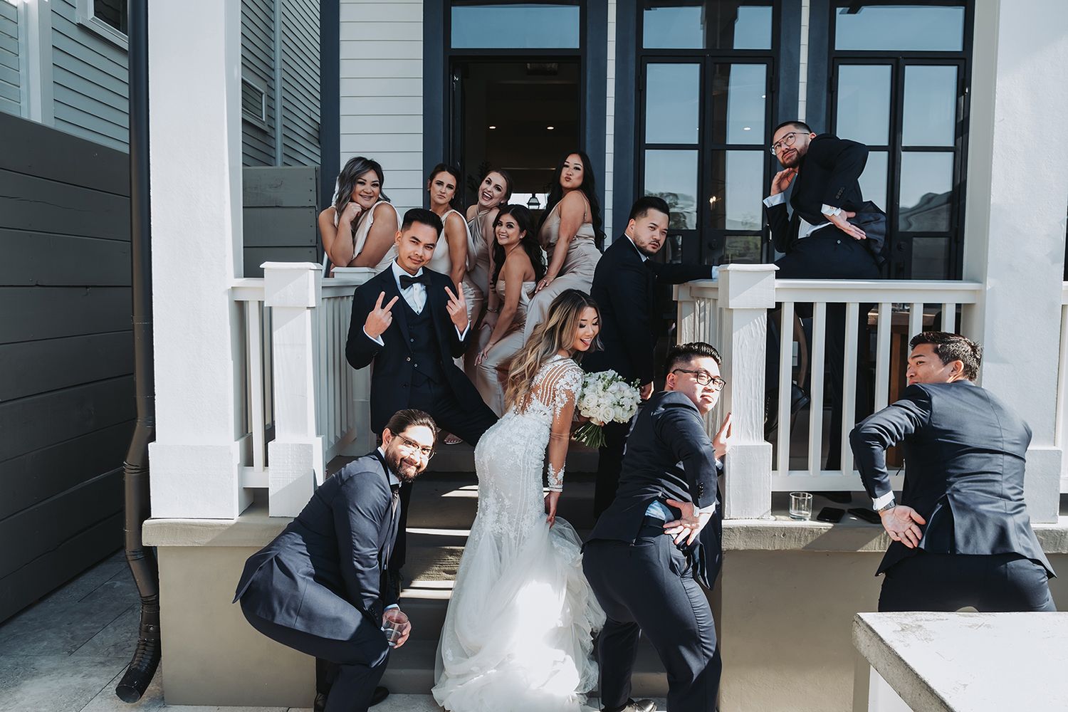Creative, modern, and romantic New Orleans wedding couple portraits with candid, timeless photography capturing love and real moments