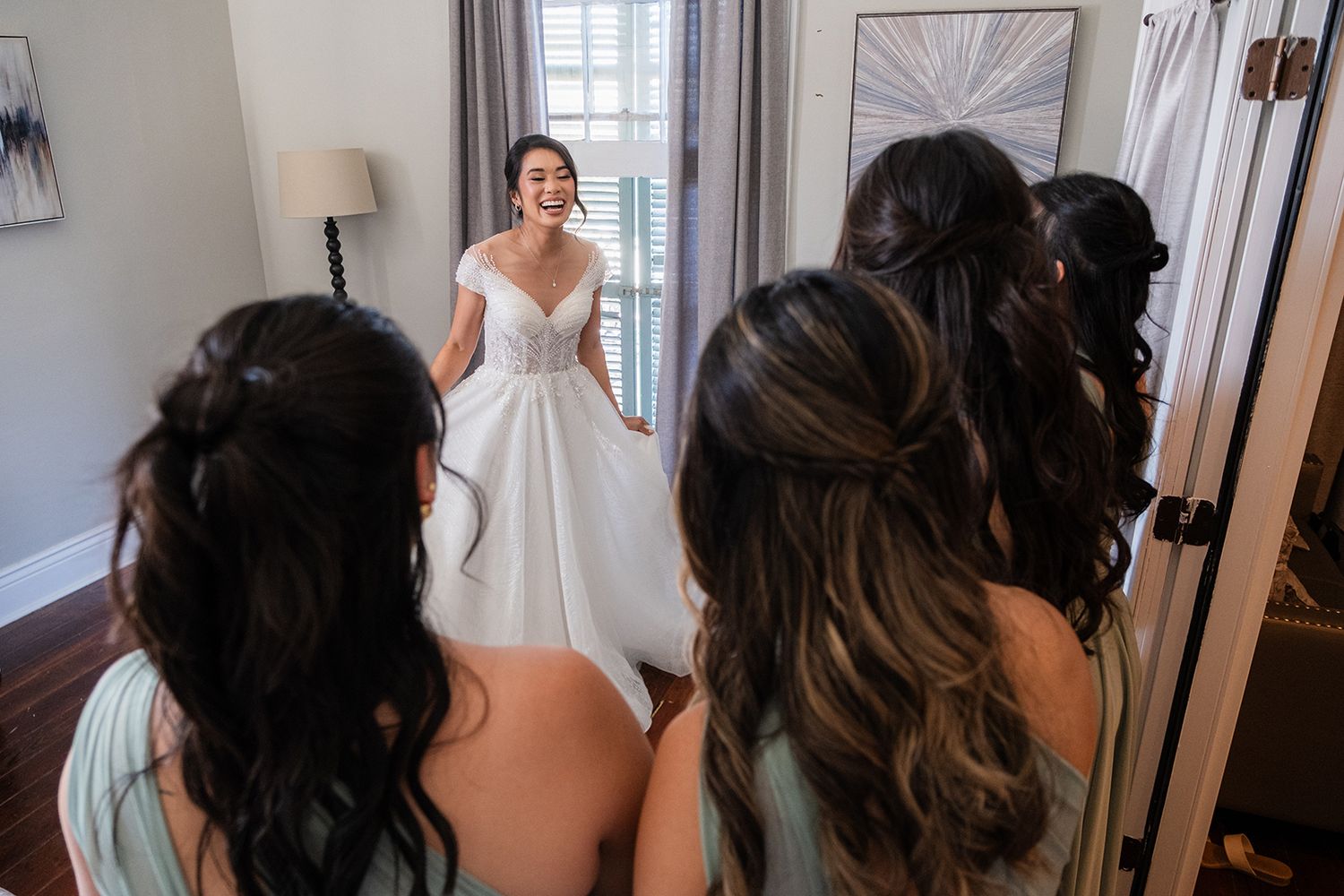 Creative, modern, and romantic New Orleans wedding couple portraits with candid, timeless photography capturing love and real moments