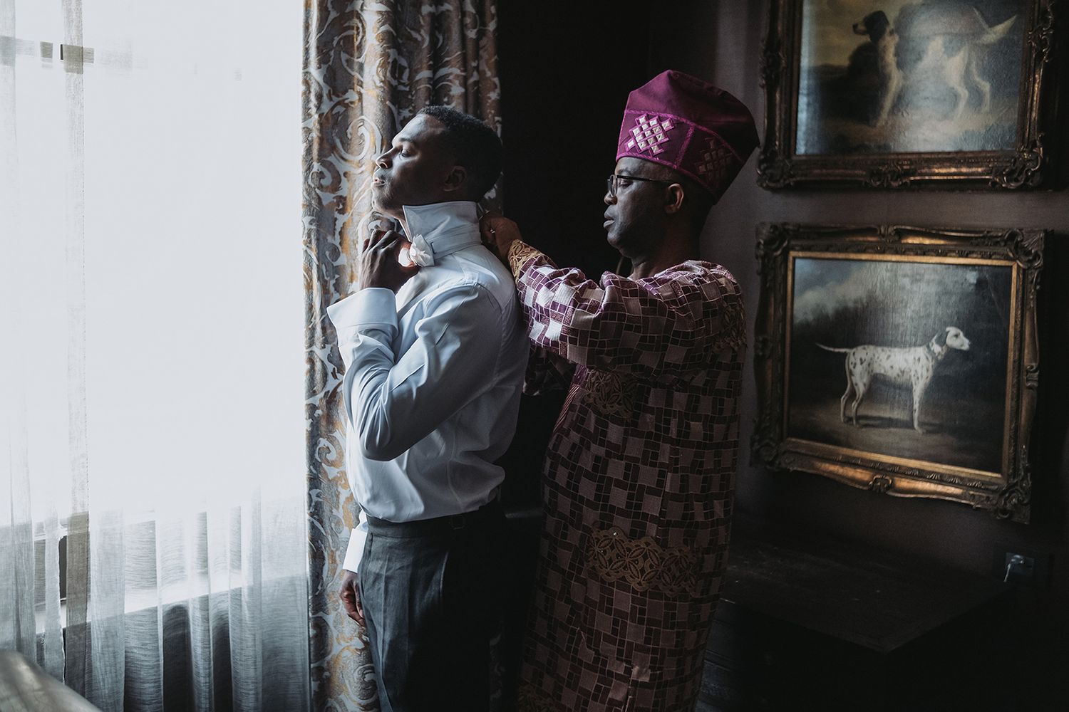 Creative, modern, and romantic New Orleans black wedding couple portraits with candid, timeless photography capturing love and real moments