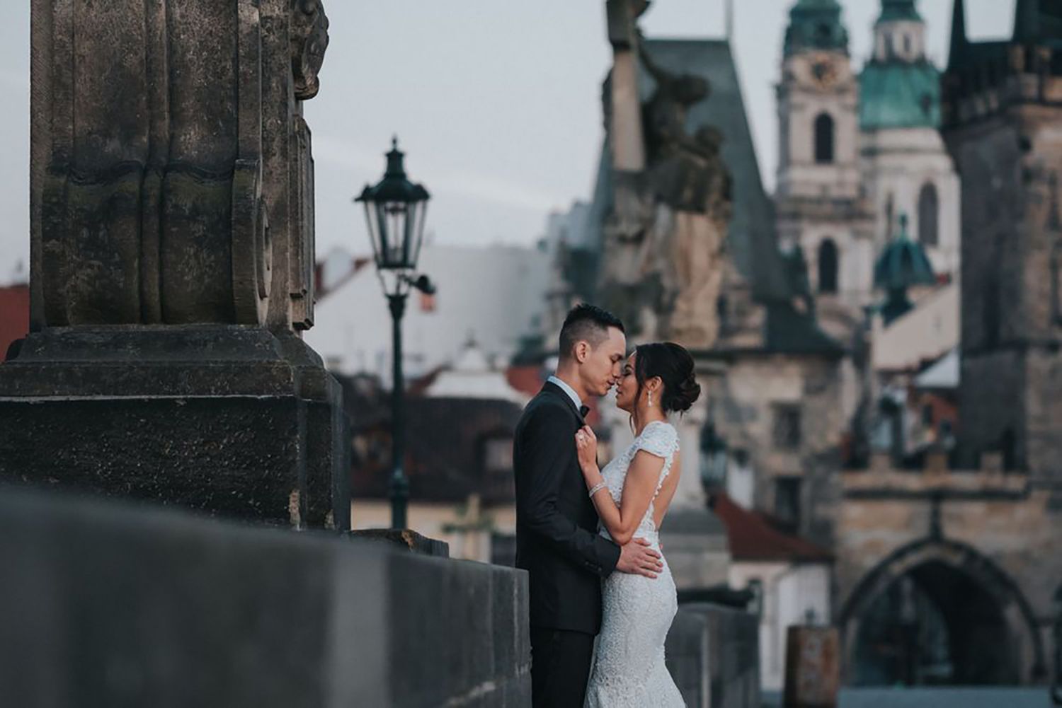 Creative, modern, and romantic New Orleans wedding couple portraits with candid, timeless photography capturing love and real moments