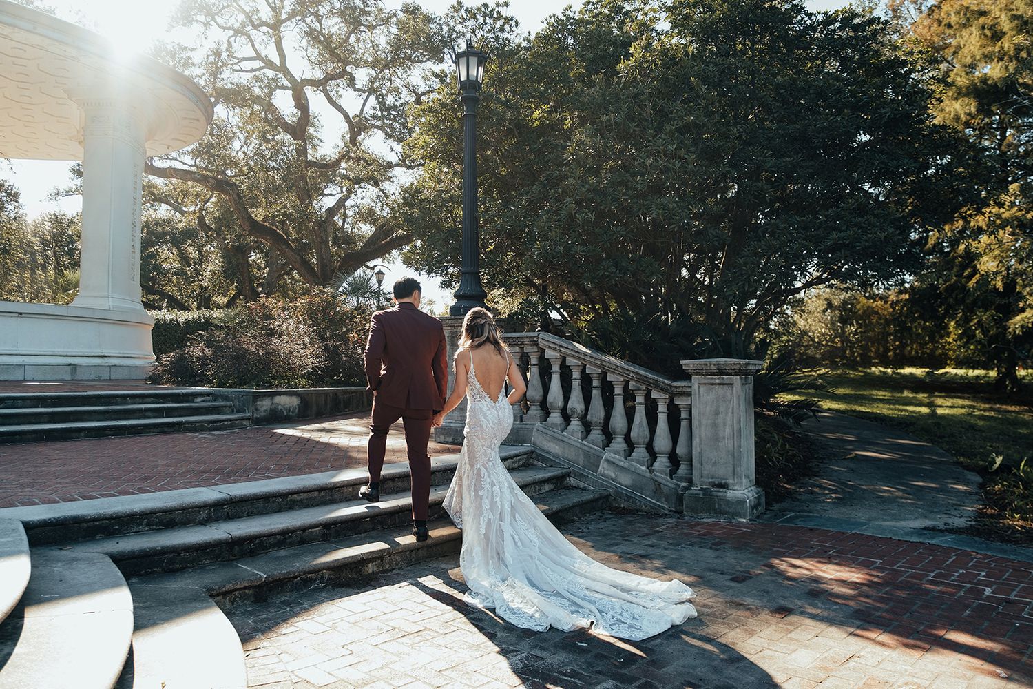 Creative, modern, and romantic New Orleans wedding couple portraits with candid, timeless photography capturing love and real moments