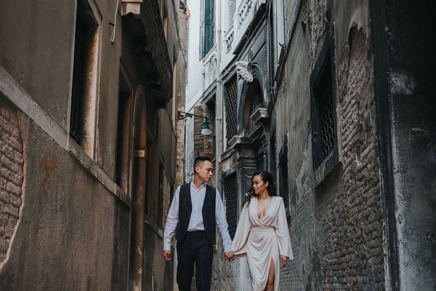 Creative, modern, and romantic New Orleans wedding couple portraits with candid, timeless photography capturing love and real moments