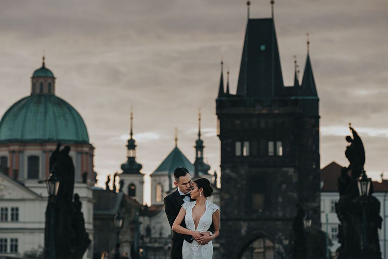 Creative, modern, and romantic New Orleans wedding couple portraits with candid, timeless photography capturing love and real moments
