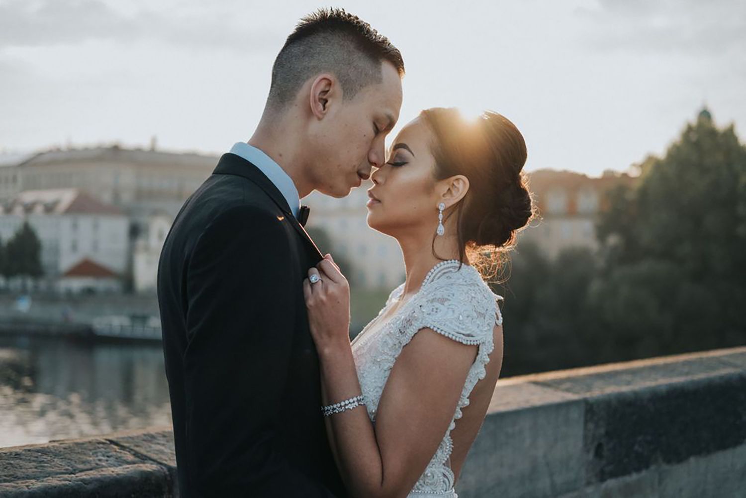 Creative, modern, and romantic New Orleans wedding couple portraits with candid, timeless photography capturing love and real moments