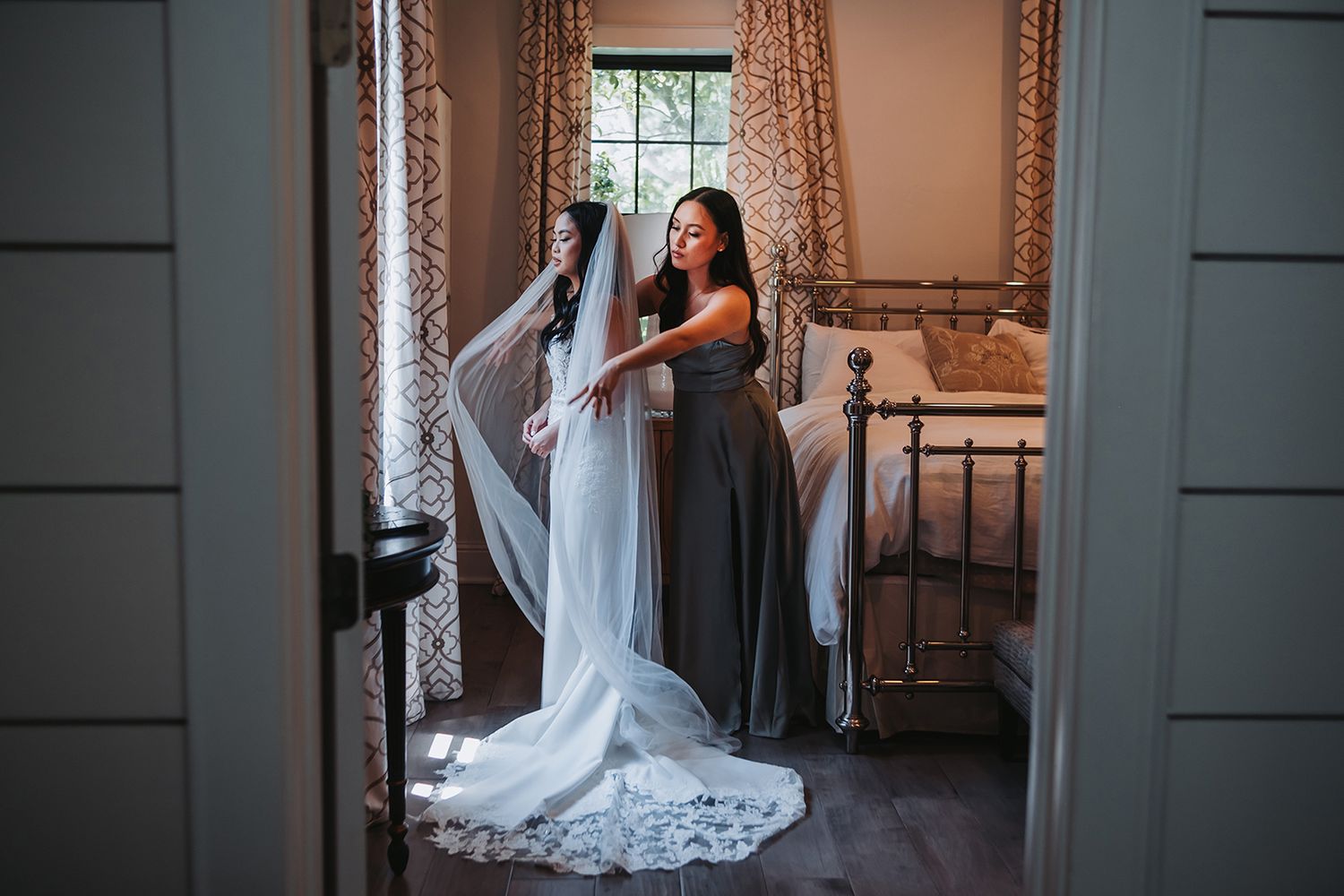Creative, modern, and romantic New Orleans wedding couple portraits with candid, timeless photography capturing love and real moments