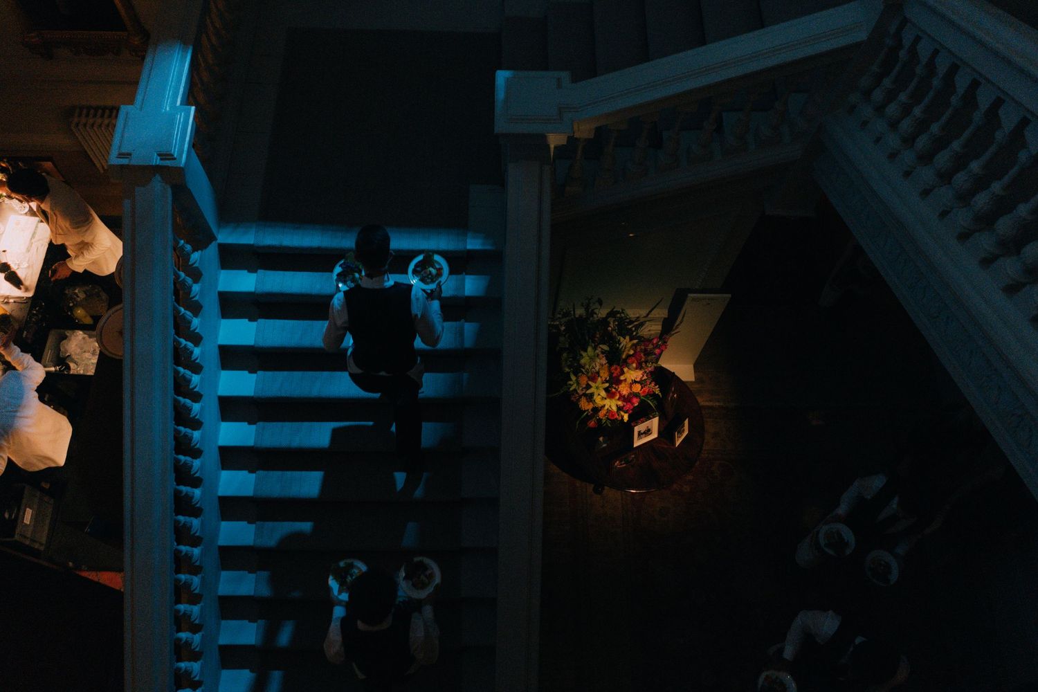 Atmospheric evening event photographed by London event photographer Eugenia Hembliuk