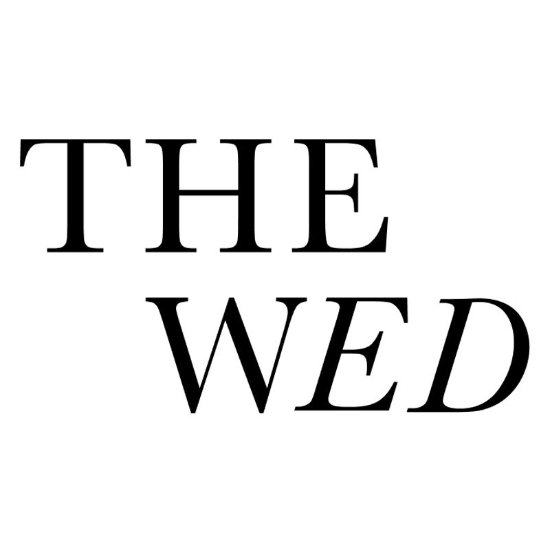 Black text logo spelling 'THE WED' in a classic serif font against a white background.