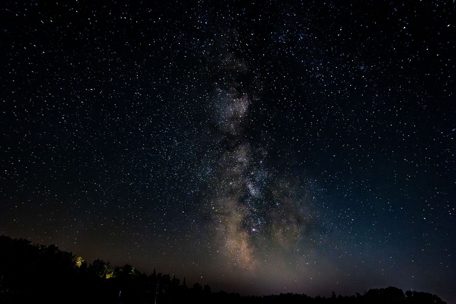 The Milky Way in the sky in Northern Minnesota.