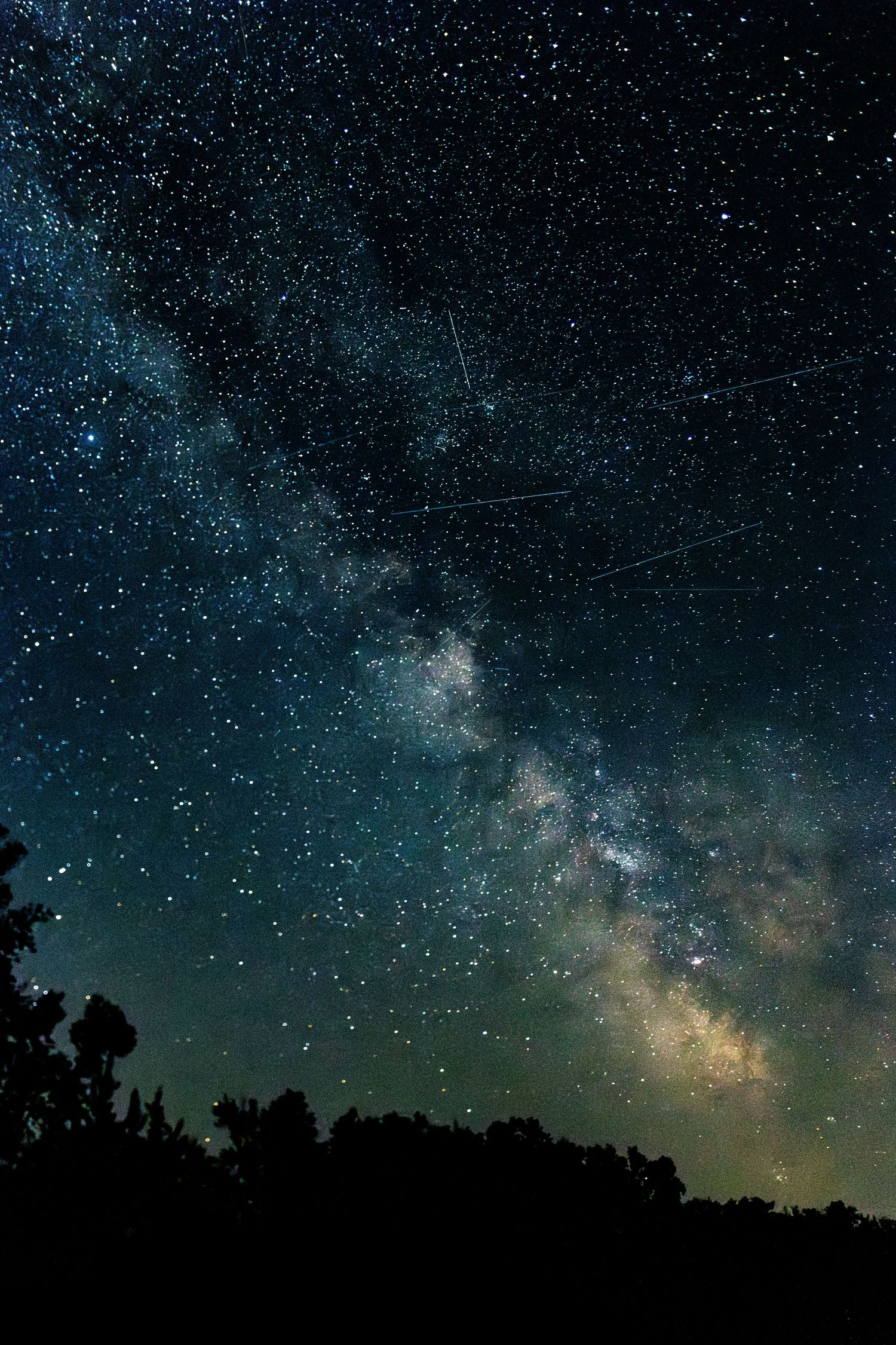 The Milky Way in the sky in Northern Minnesota.